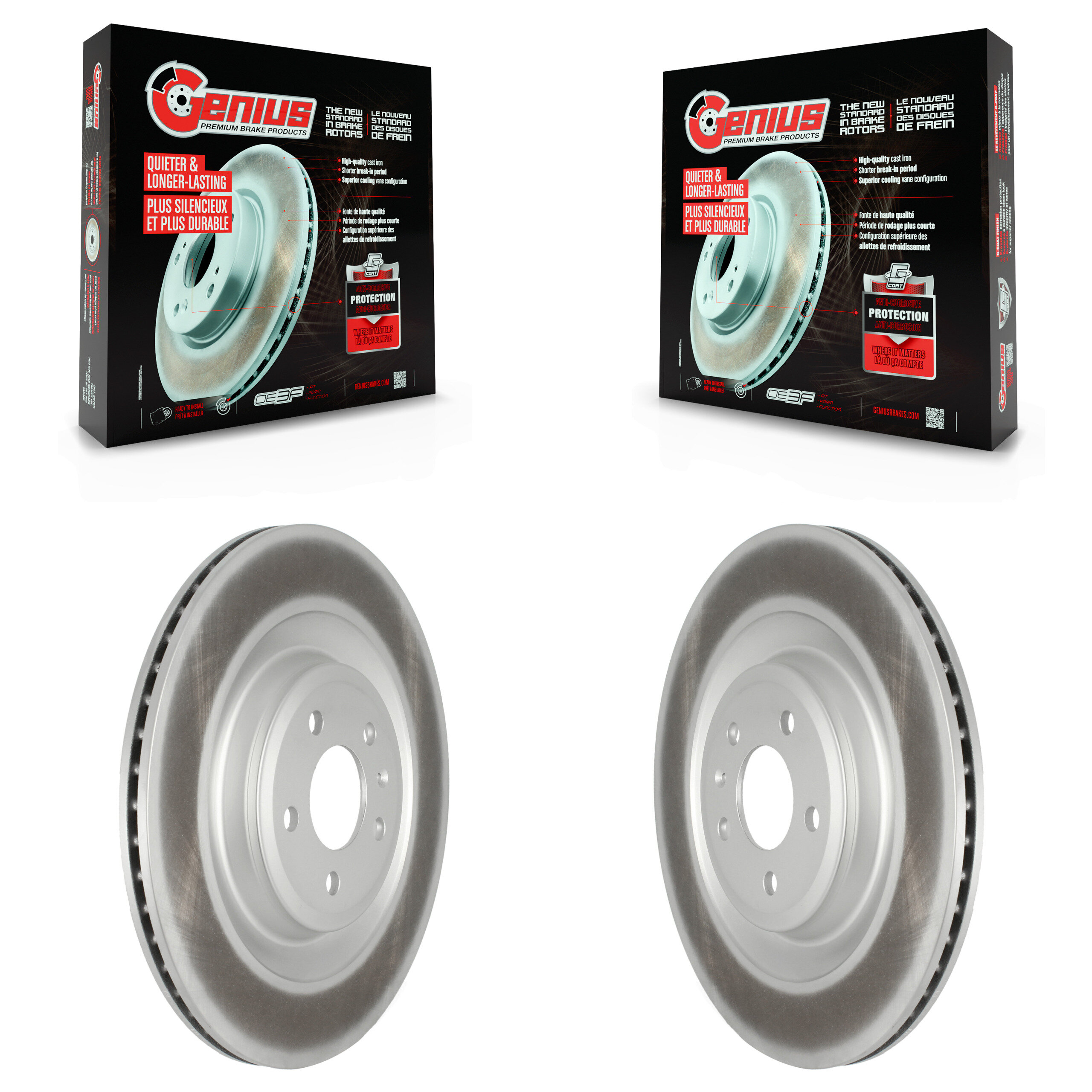 Genius - KG-101646 - Rear Disc Brake Rotor Kits