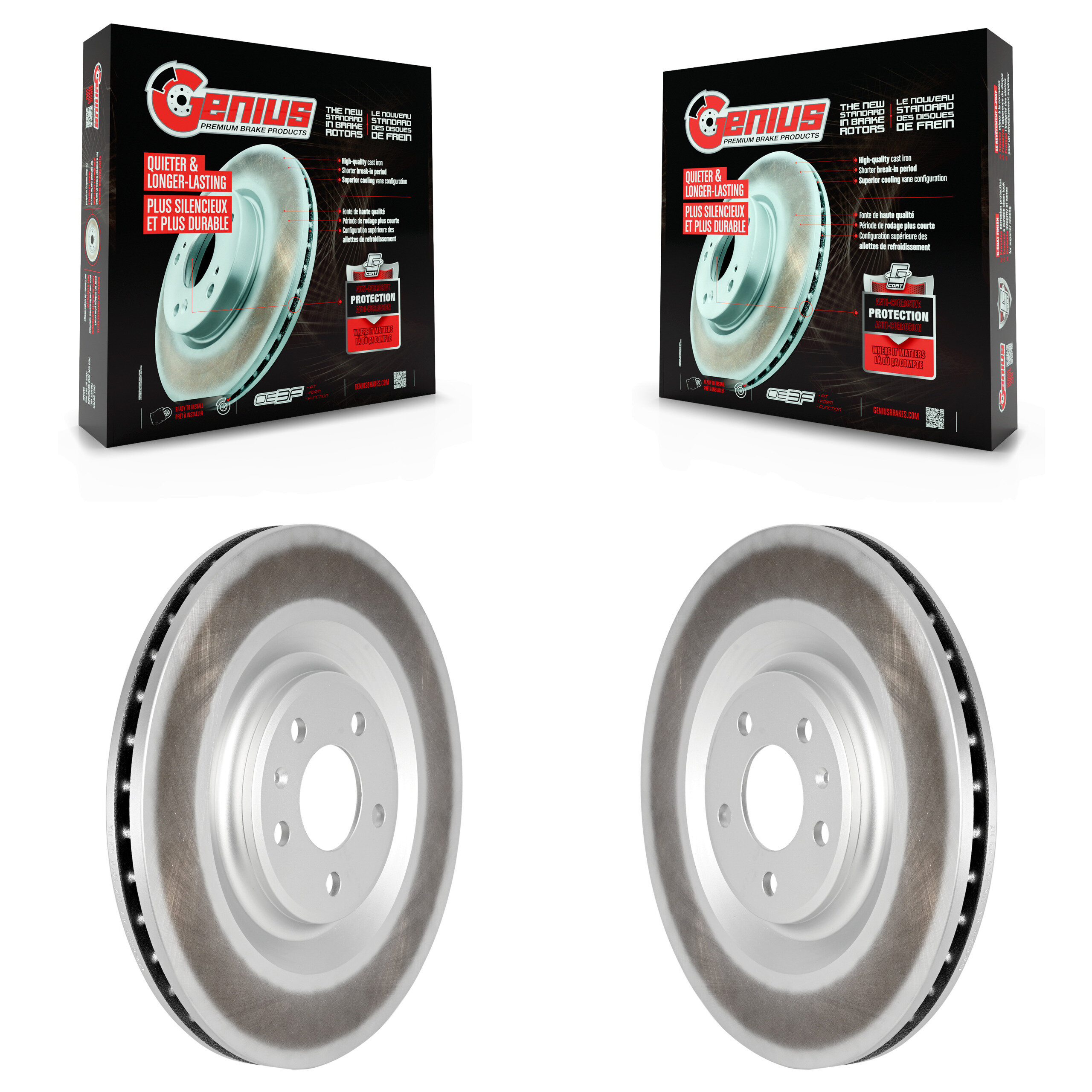 Genius - KG-101731 - Rear Disc Brake Rotor Kits