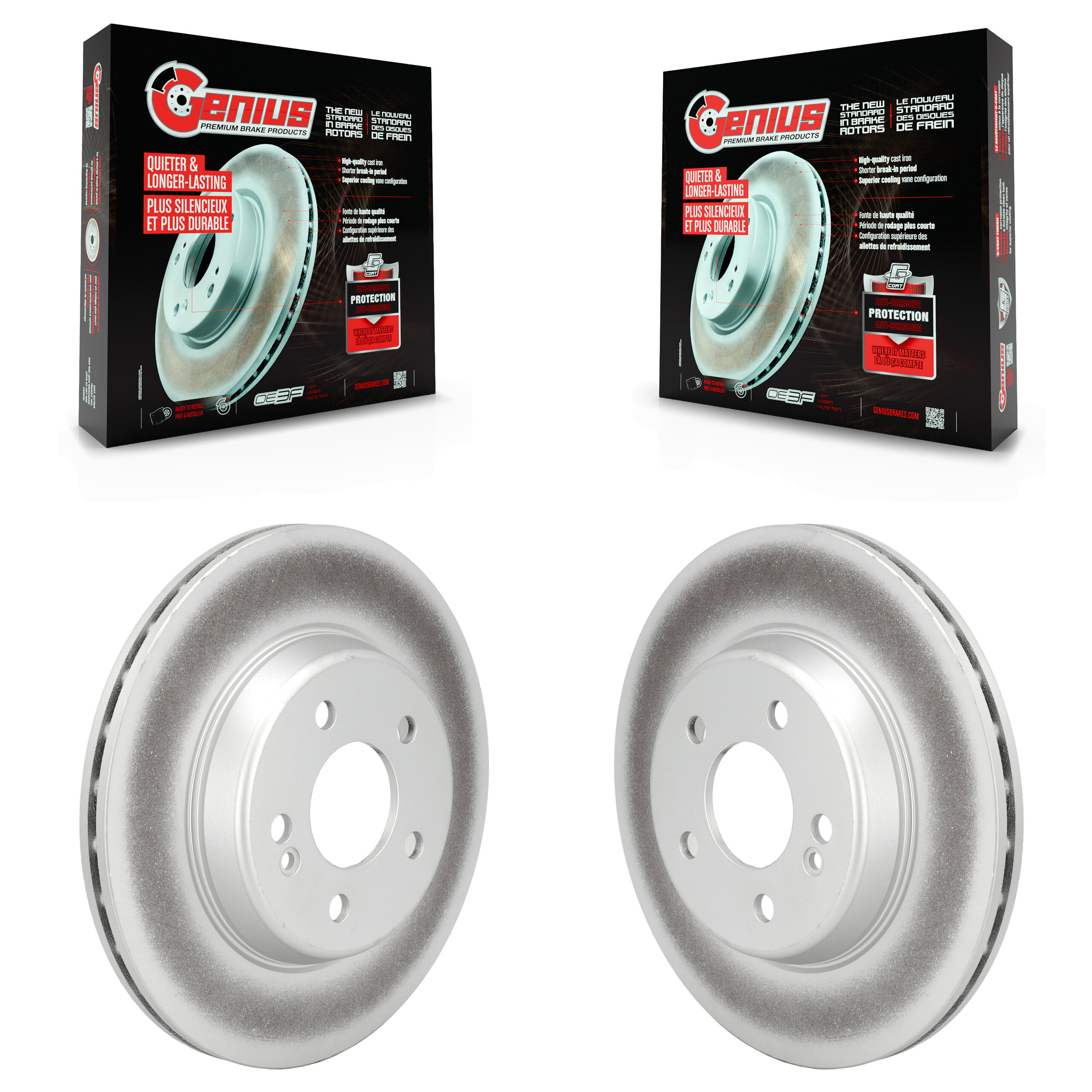 Genius - KG-101799 - Rear Disc Brake Rotor Kits