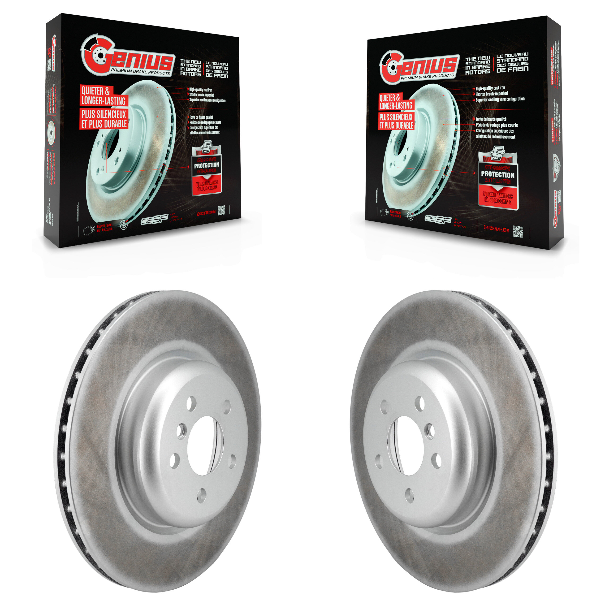 Genius - KG-101862 - Rear Disc Brake Rotor Kits