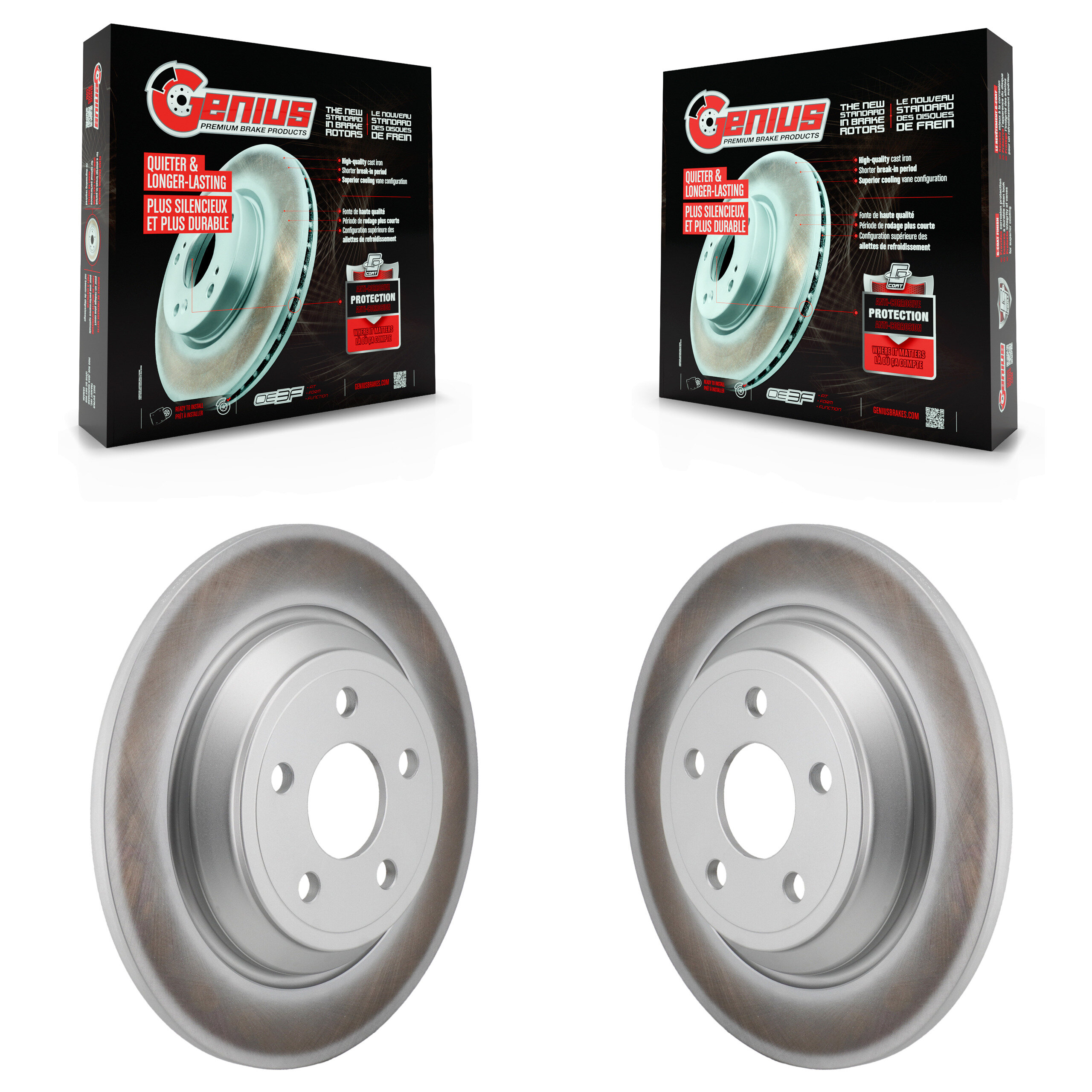 Genius - KG-101864 - Rear Disc Brake Rotor Kits