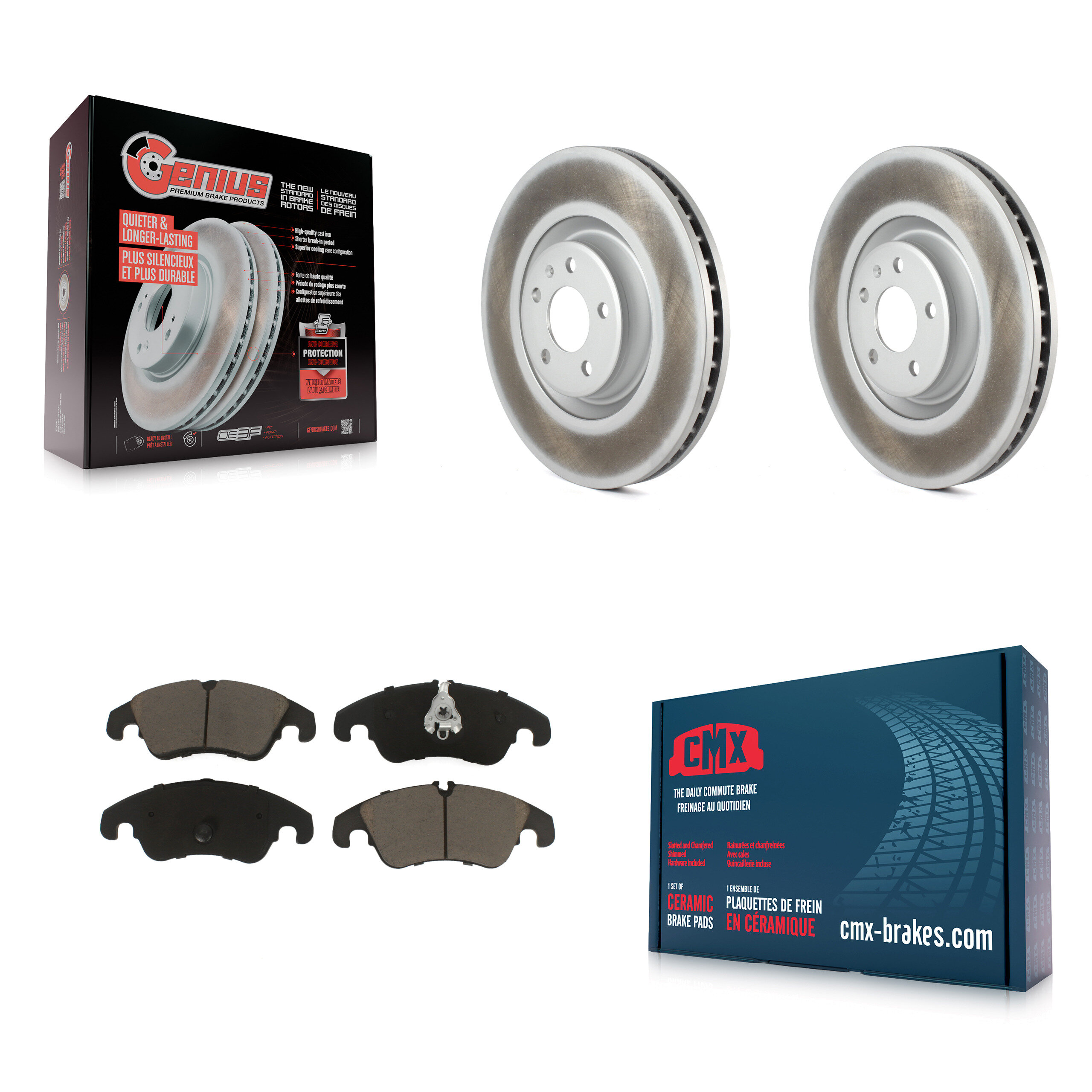 Transit Auto KGC-100044 Disc Brake Kit for 2014 Audi A6 - Front