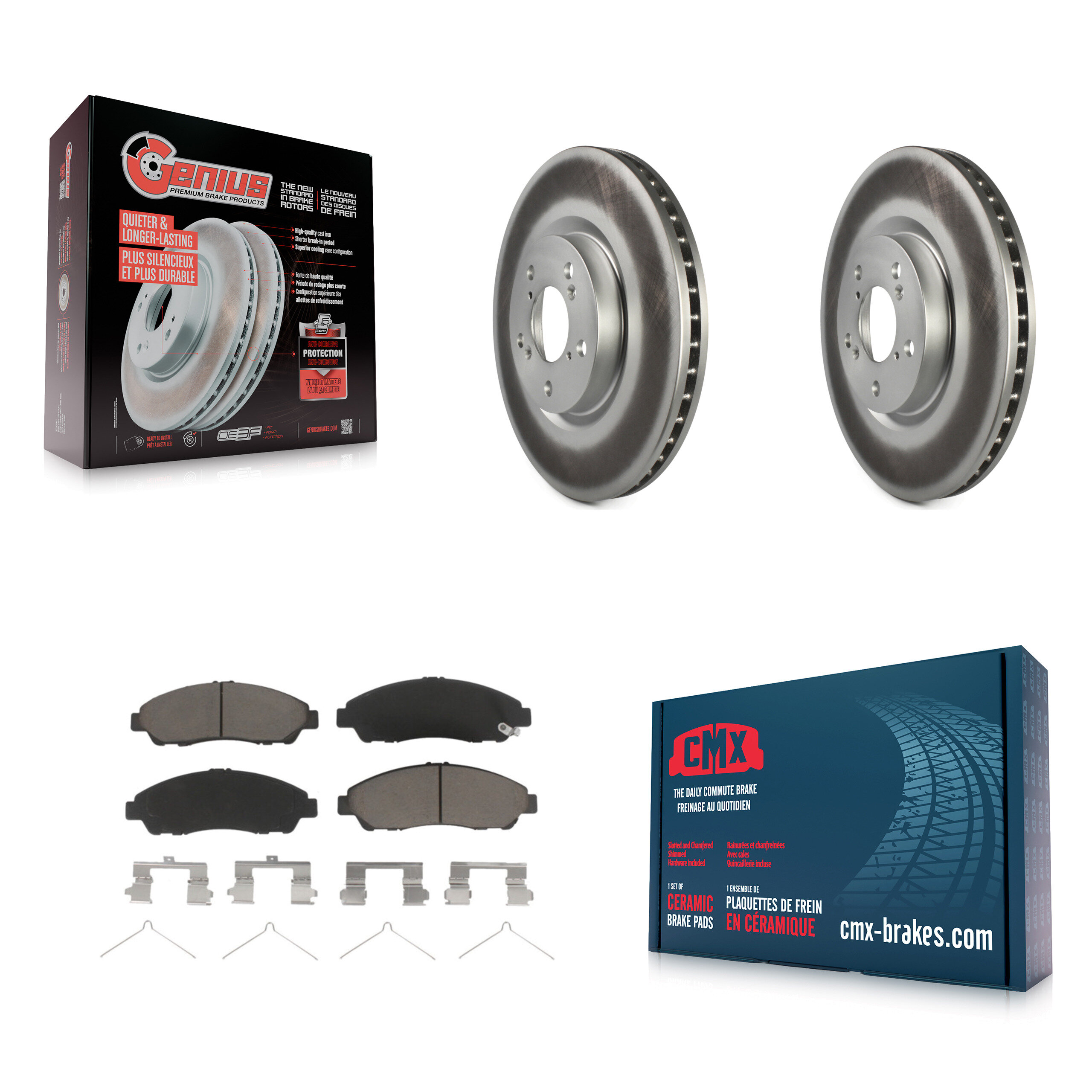 Transit Auto KGC-100080 Disc Brake Kit for 2007-2020 Acura RLX, Acura ZDX and More - Front
