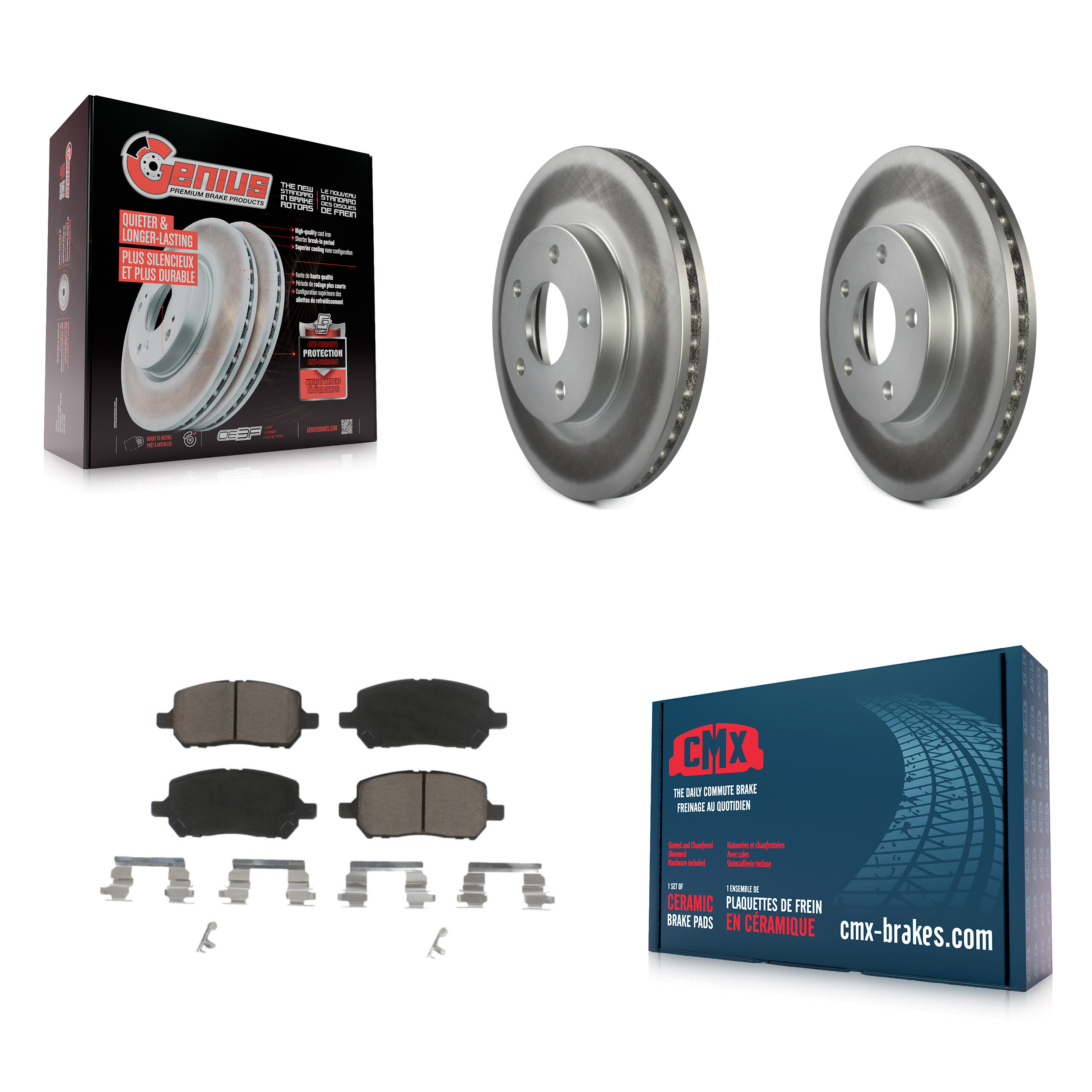 Transit Auto KGC-100194 Disc Brake Kit for 2007-2010 Chevrolet Cobalt, Pontiac G5 - Front