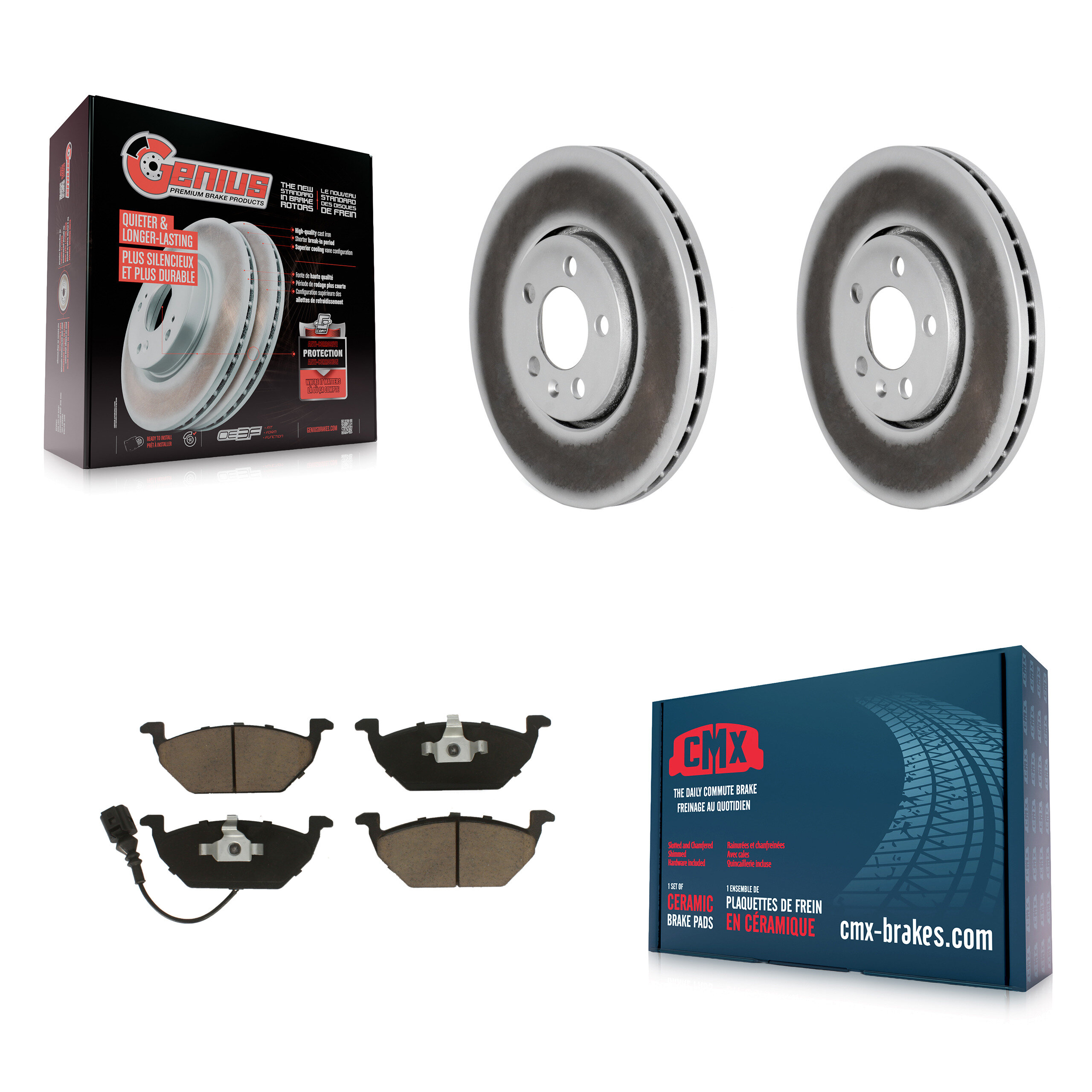Transit Auto KGC-100291 Disc Brake Kit for 2000-2001 Volkswagen Golf - Front