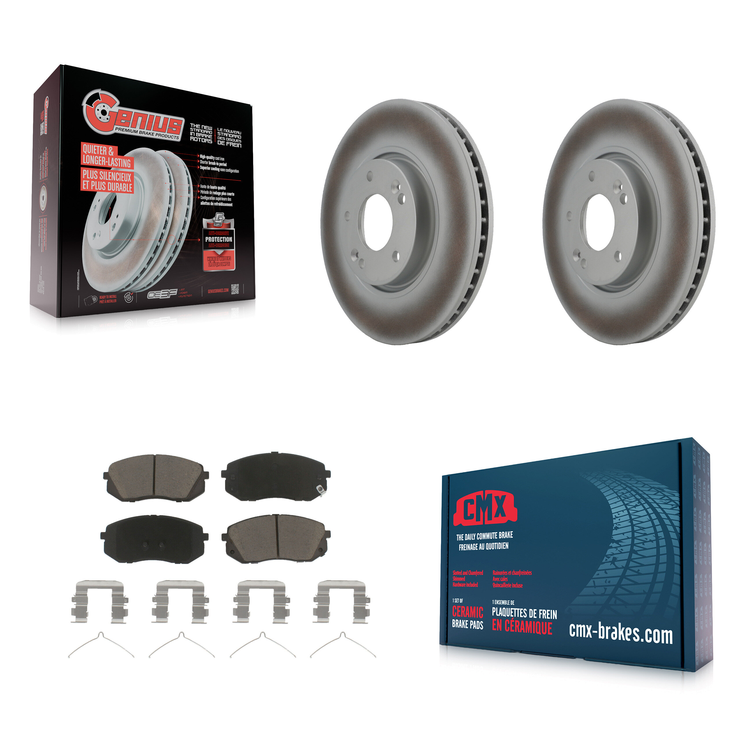 Transit Auto KGC-100358 Disc Brake Kit for 2016 Hyundai Sonata - Front