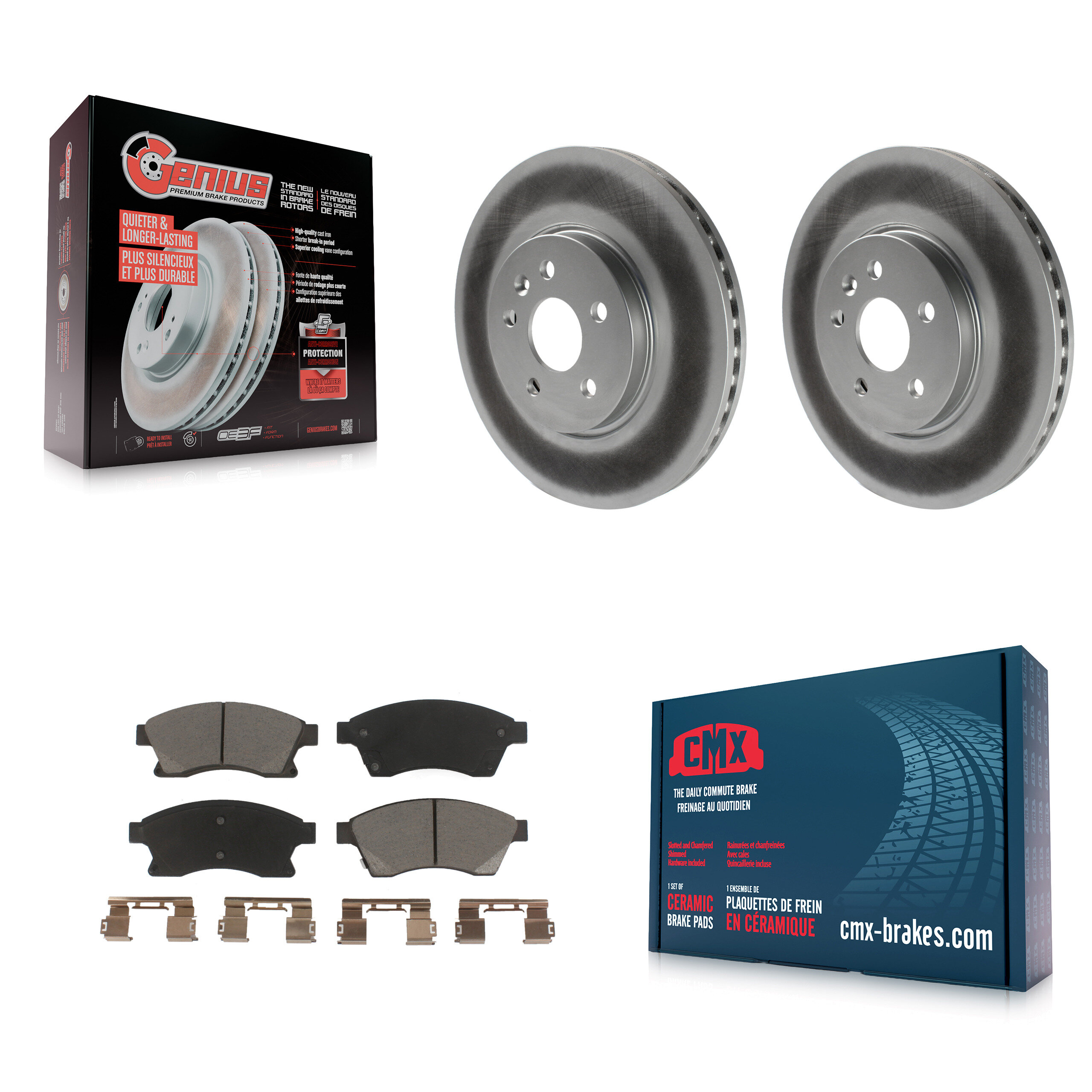 Transit Auto KGC-100386 Disc Brake Kit for 2013-2014 Chevrolet Sonic - Front