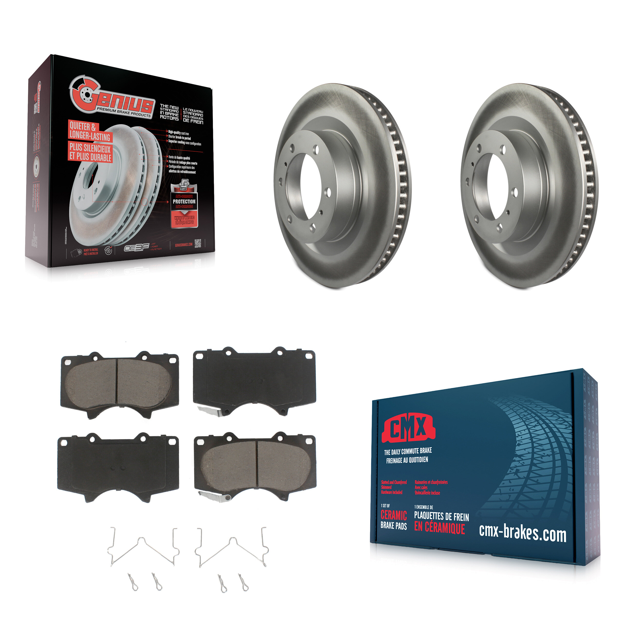 Transit Auto KGC-100513 Disc Brake Kit for 2010-2023 Lexus GX460, Toyota 4Runner - Front