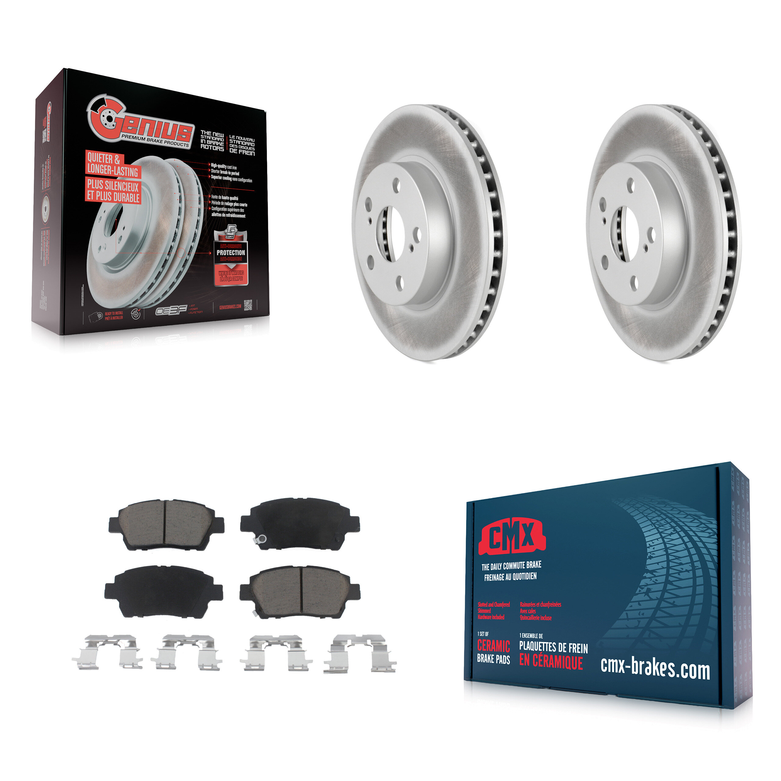 Transit Auto KGC-100536 Disc Brake Kit for 2004-2009 Toyota Prius - Front
