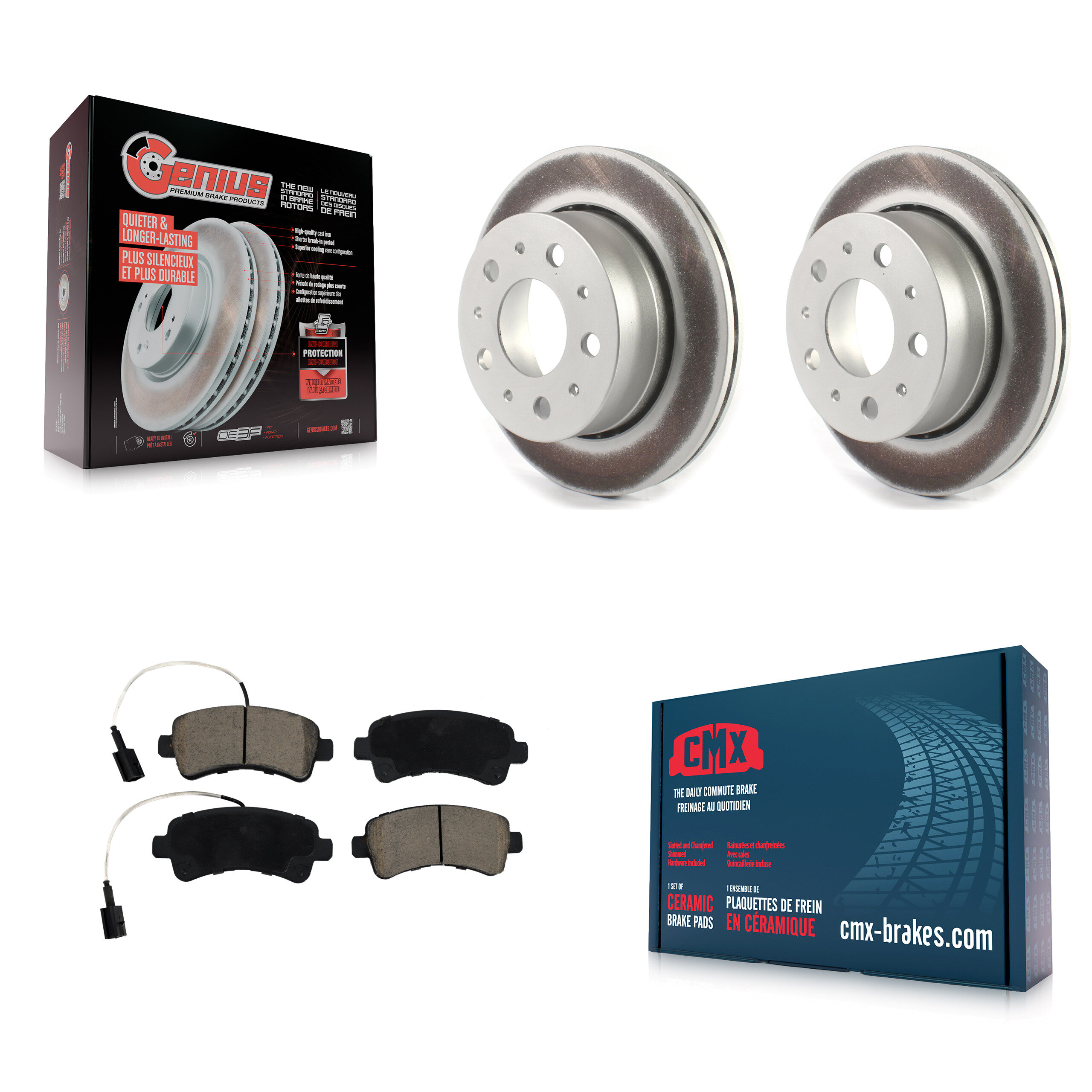 Transit Auto KGC-101412 Disc Brake Kit for 2014-2021 Ram ProMaster 1500, Ram ProMaster 2500, Ram ProMaster 3500 - Rear