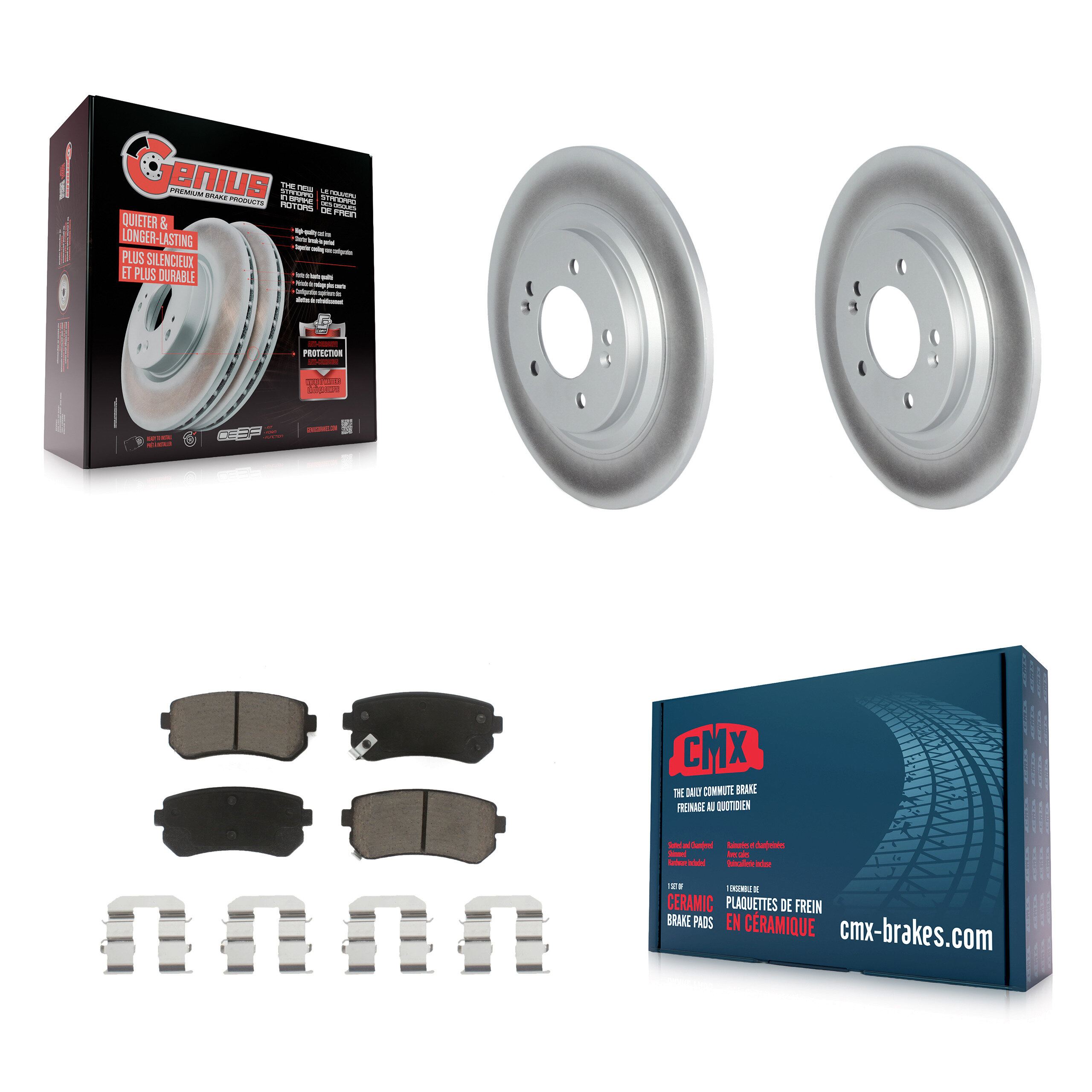 Transit Auto KGC-101428 Disc Brake Kit for 2017 Kia Cadenza - Rear