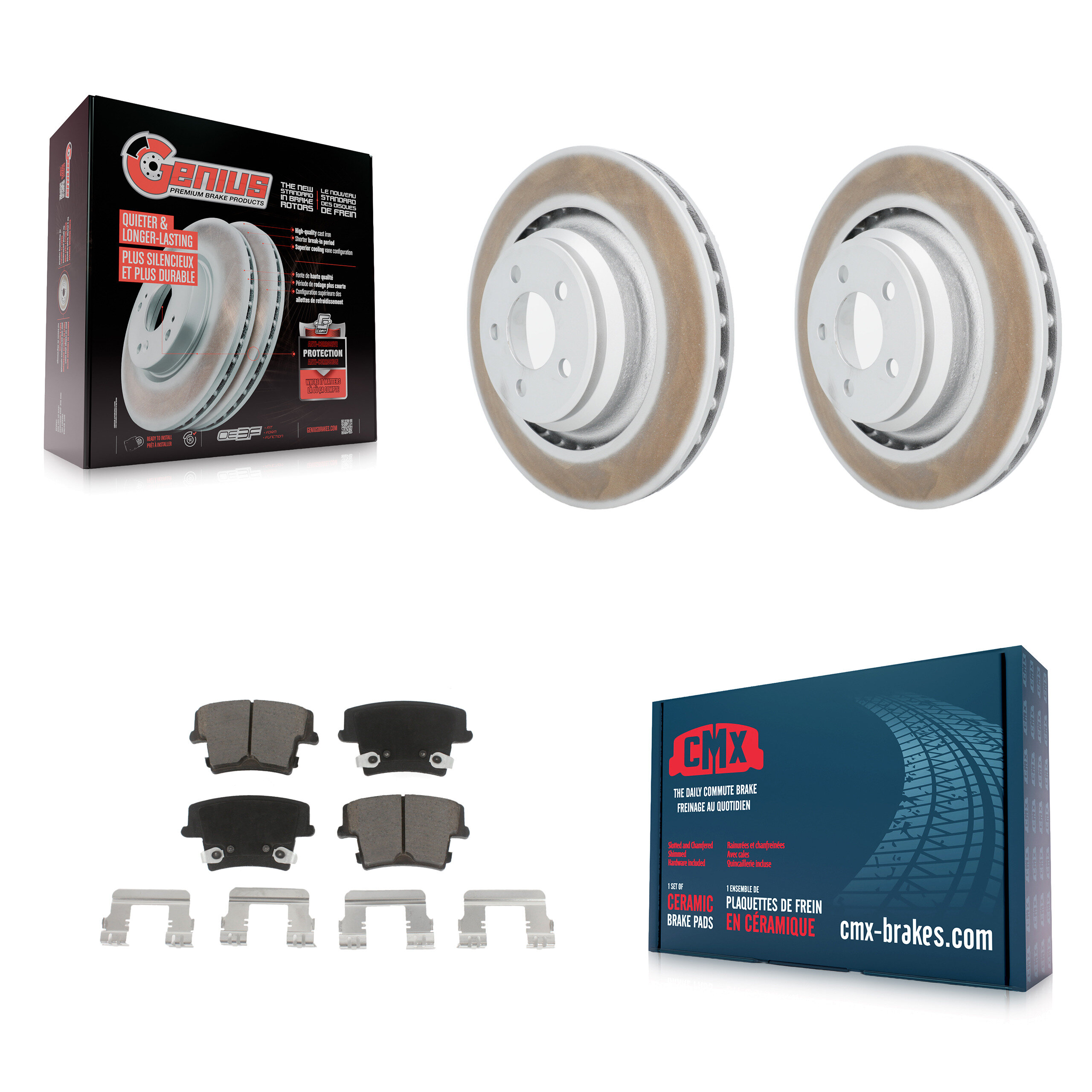 Transit Auto KGC-101554 Disc Brake Kit for 2015 Dodge Charger - Rear