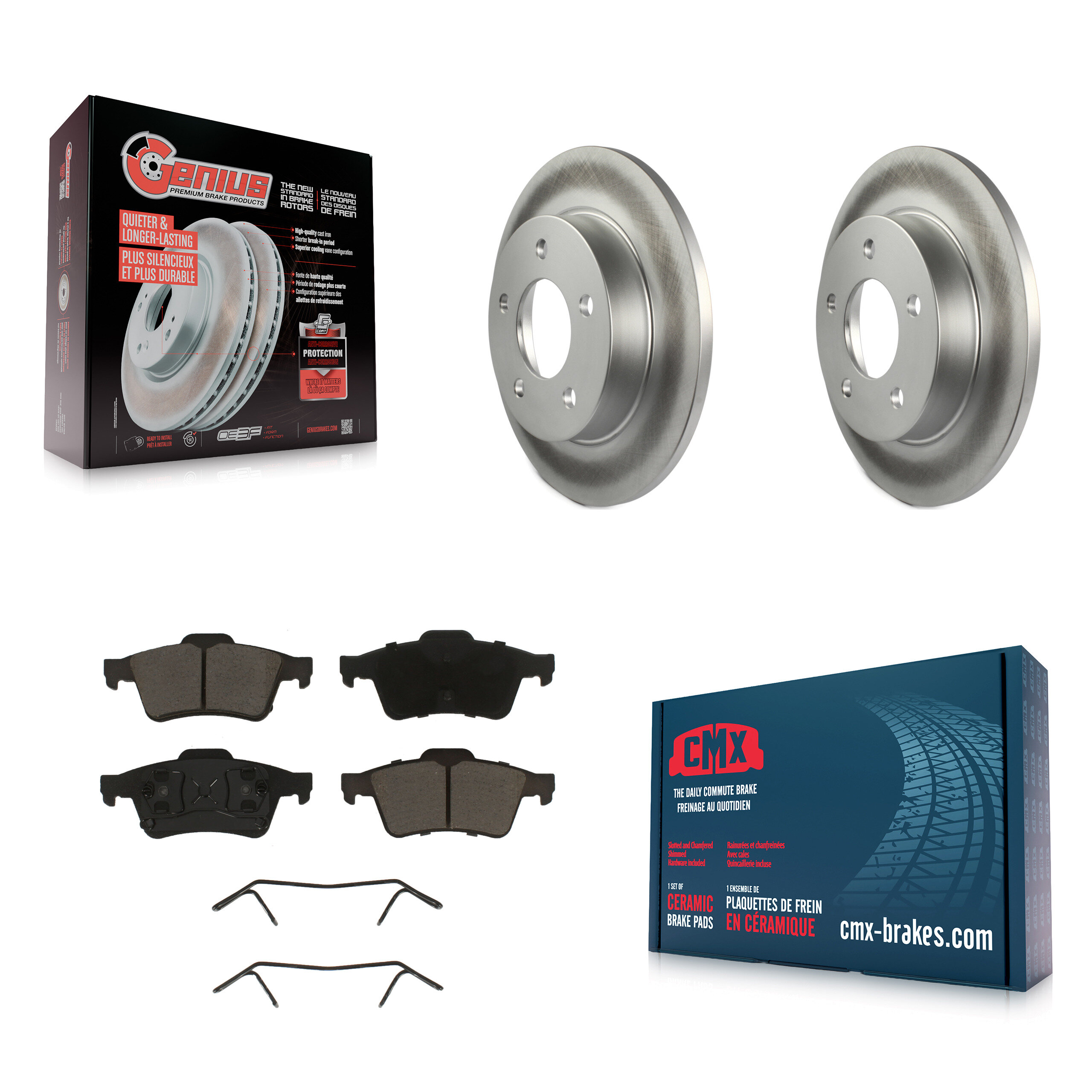 Transit Auto KGC-101585 Disc Brake Kit for 2004-2005 Mazda 3 - Rear