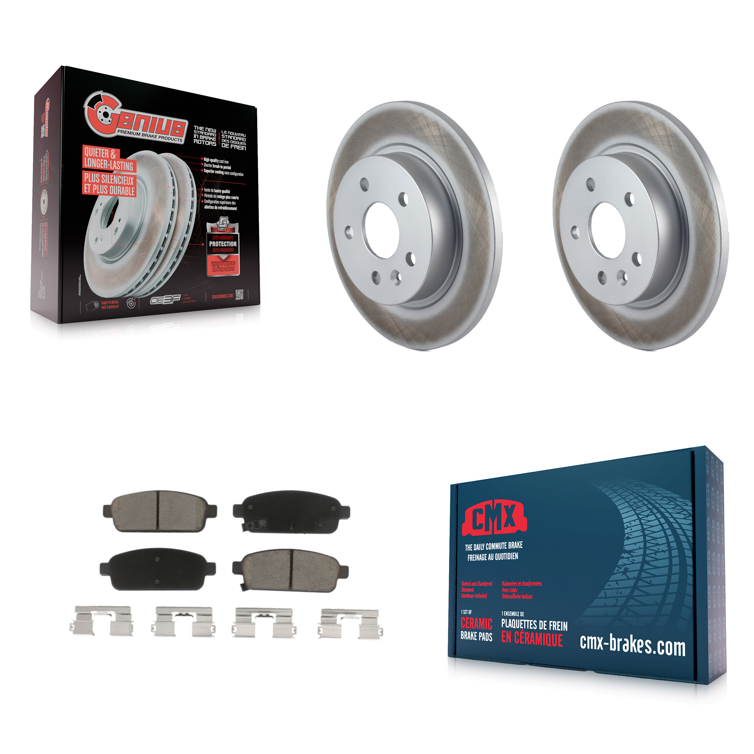Transit Auto KGC-101596 Disc Brake Kit for 2011-2017 Chevrolet Cruze Limited, Chevrolet Cruze and More - Rear