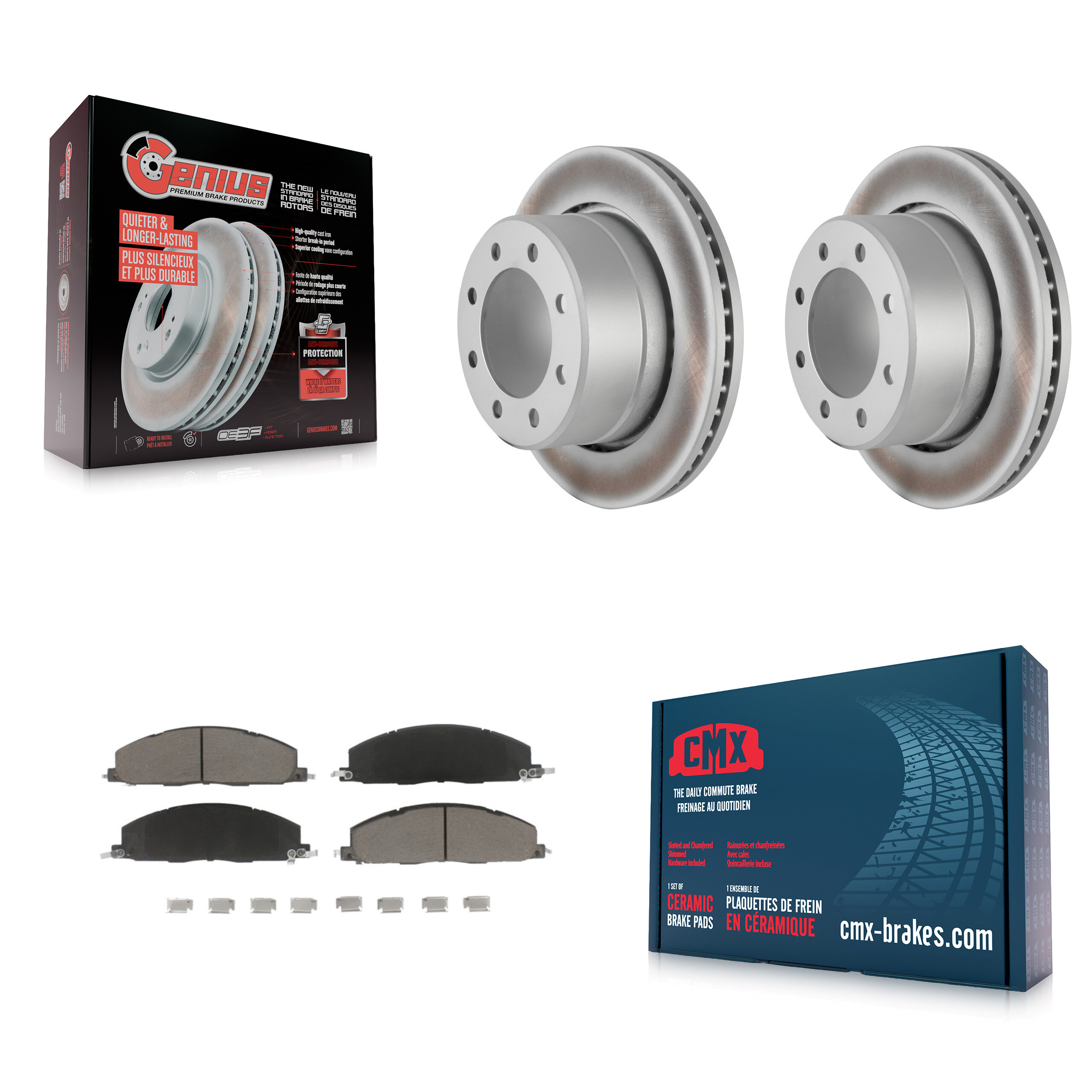 Transit Auto KGC-101659 Disc Brake Kit for 2009-2018 Ram 1500, Ram 2500 and More - Rear