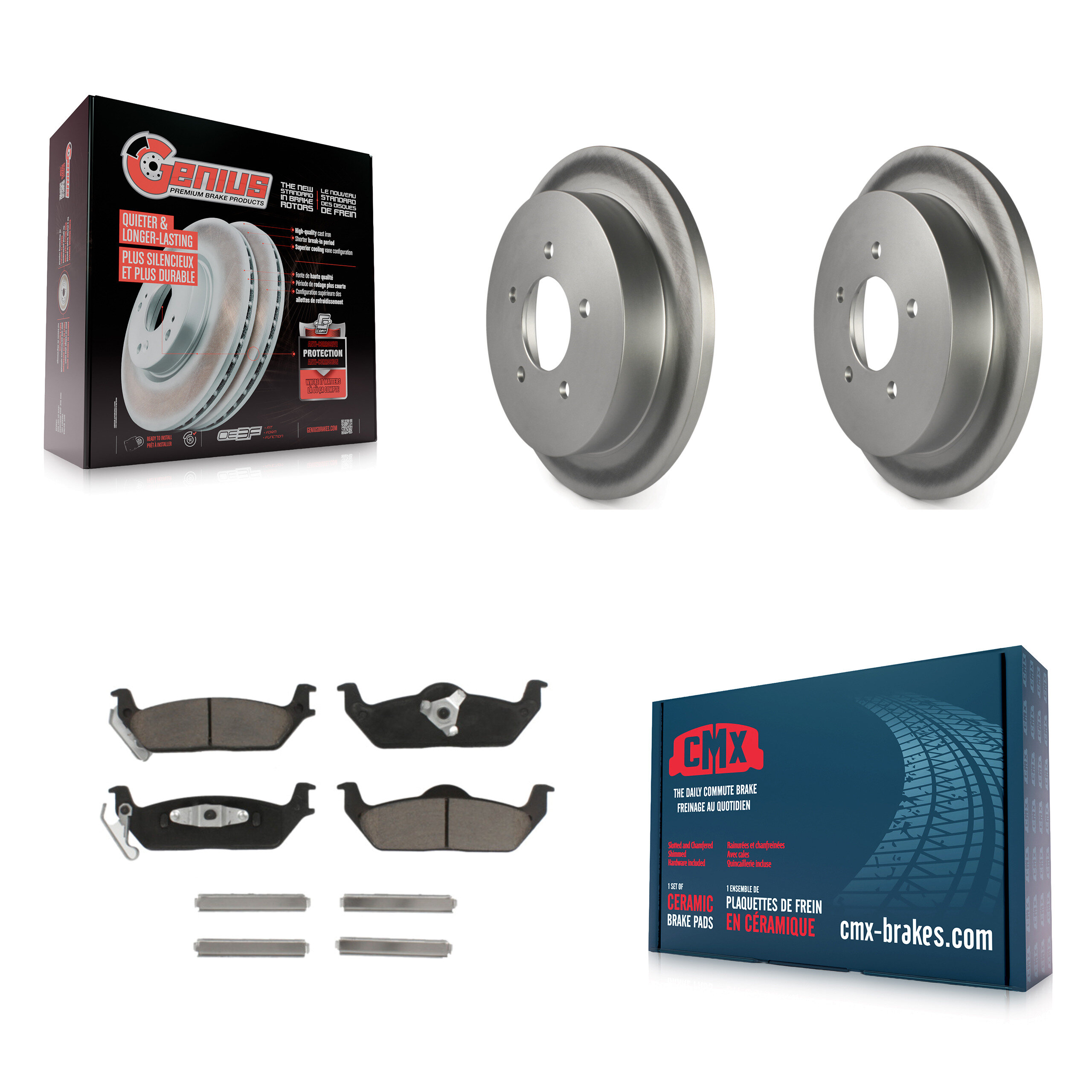 Transit Auto KGC-101738 Disc Brake Kit for 2004 Ford F-150 - Rear
