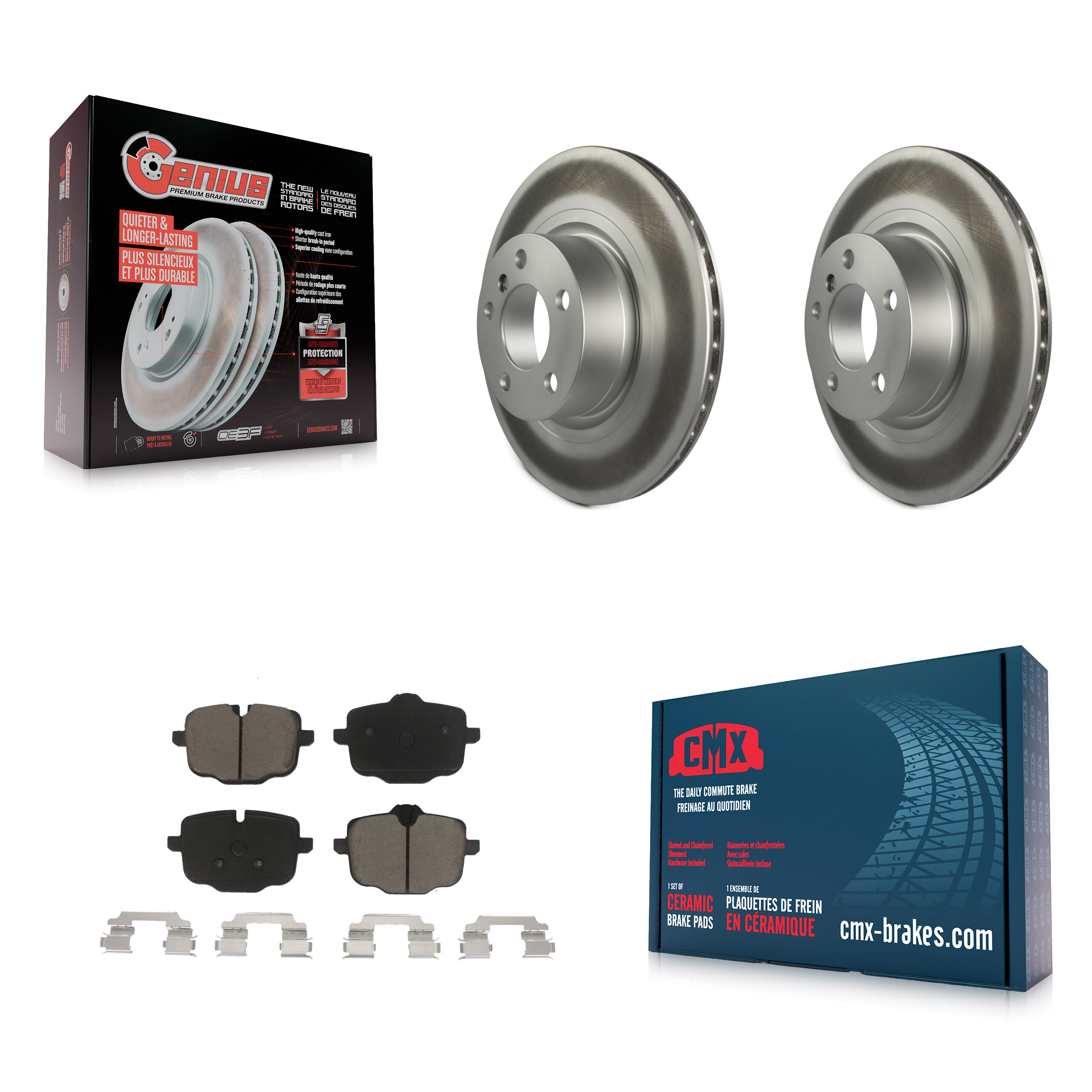 Transit Auto KGC-101752 Disc Brake Kit for 2012 BMW X3 - Rear