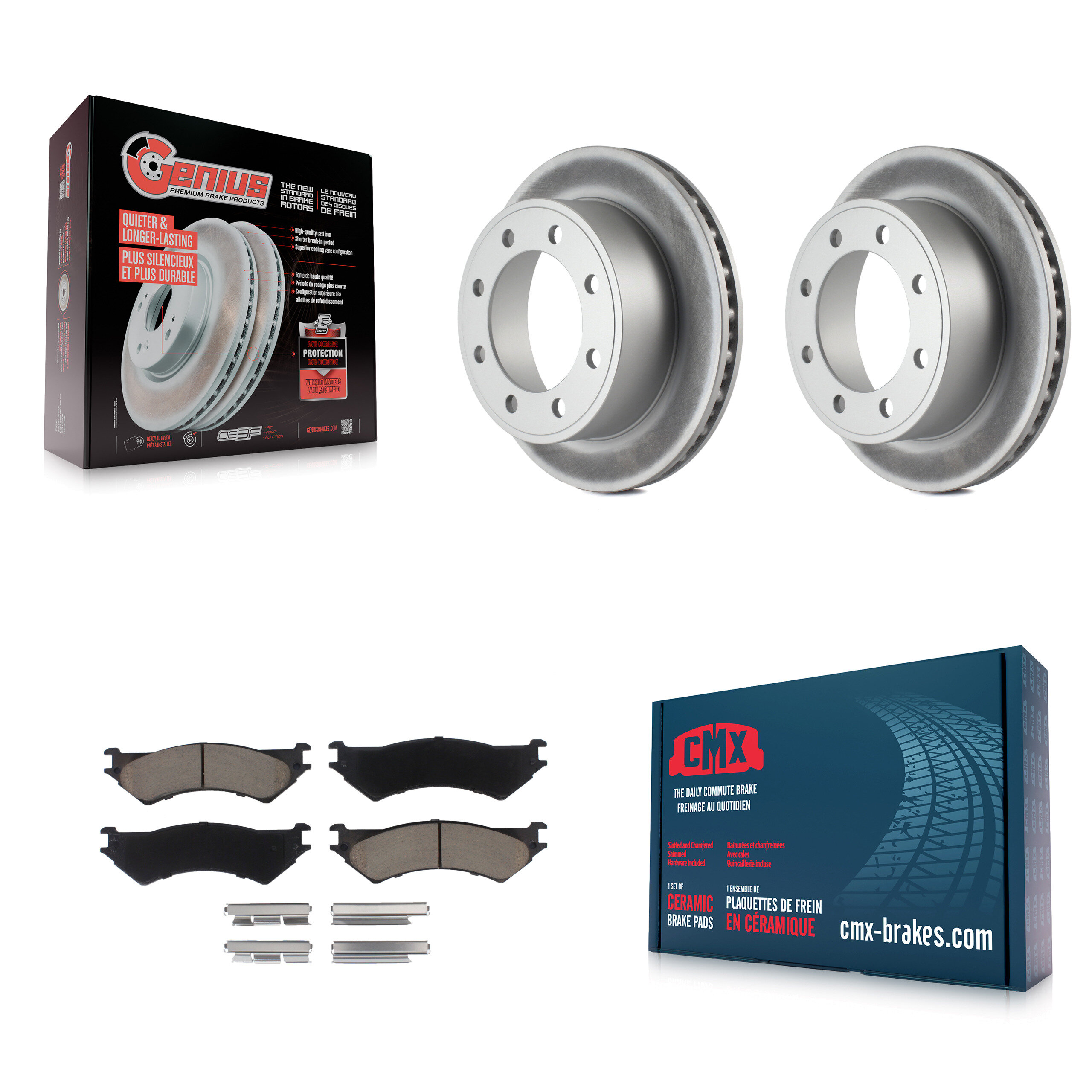 Transit Auto KGC-101862 Disc Brake Kit for 1998-2007 Ford E-150, Ford E-350 Econoline and More - Rear