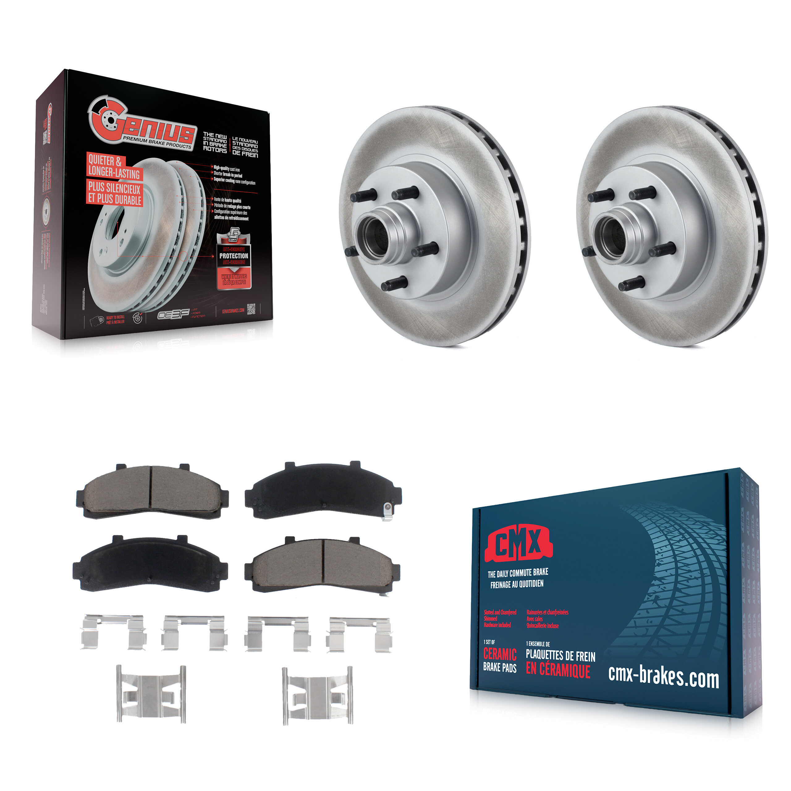Transit Auto KGC-102047 Disc Brake Kit for 1995-2002 Ford Ranger, Mazda B2300 and More - Front