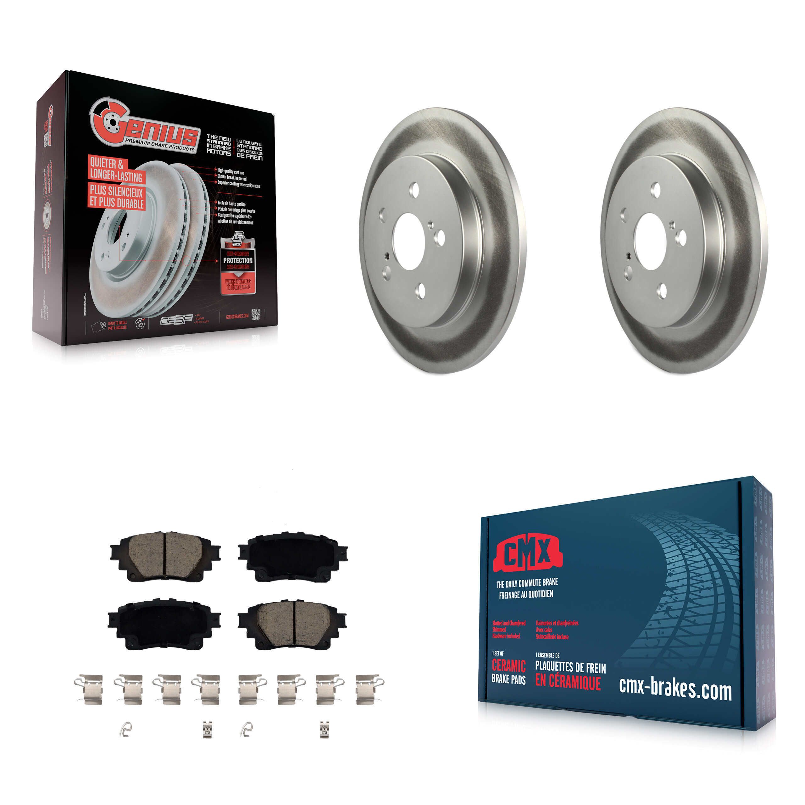 Transit Auto KGC-102214 Disc Brake Kit for 2019 Toyota Corolla - Rear