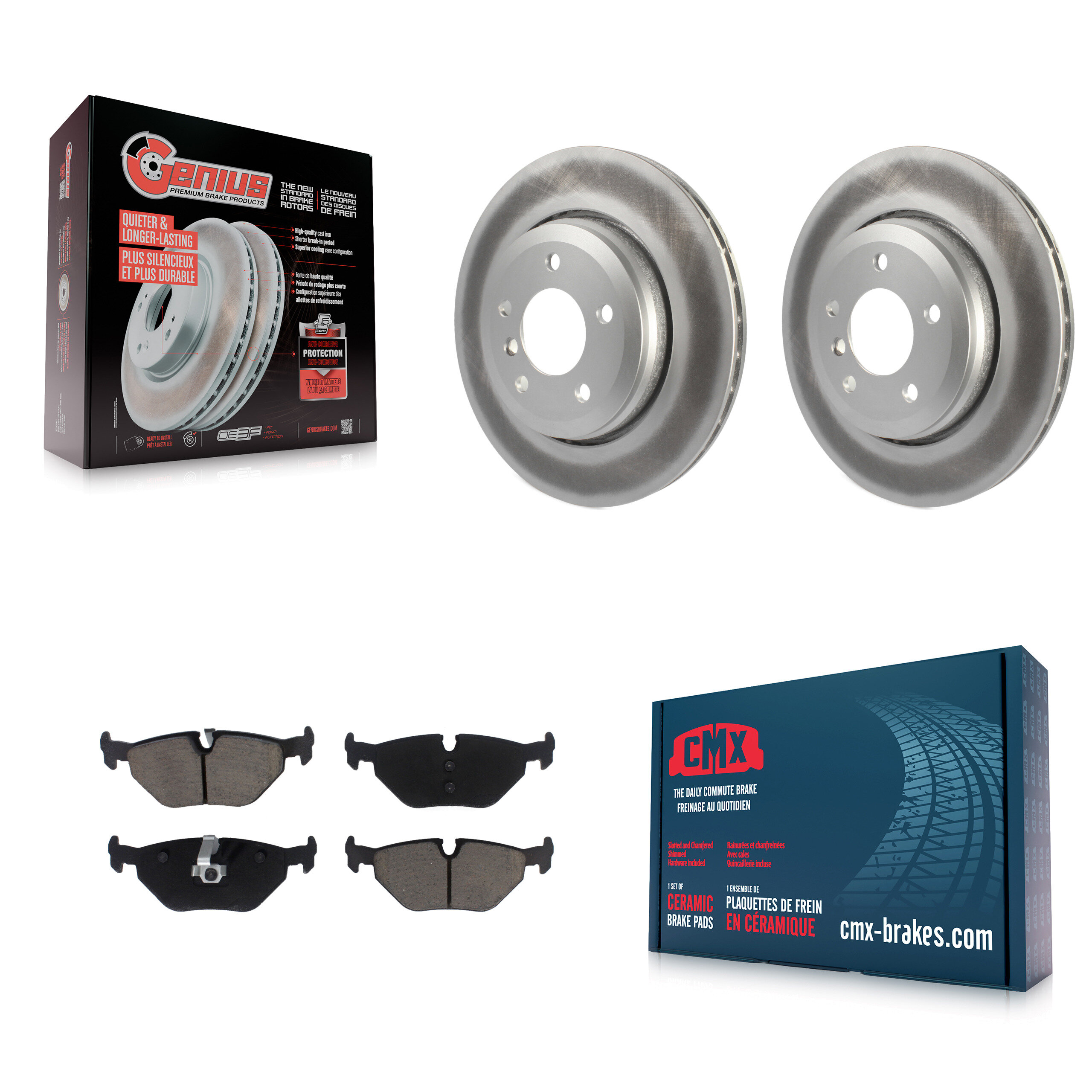 Transit Auto KGC-102479 Disc Brake Kit for 2001-2005 BMW 320i - Rear