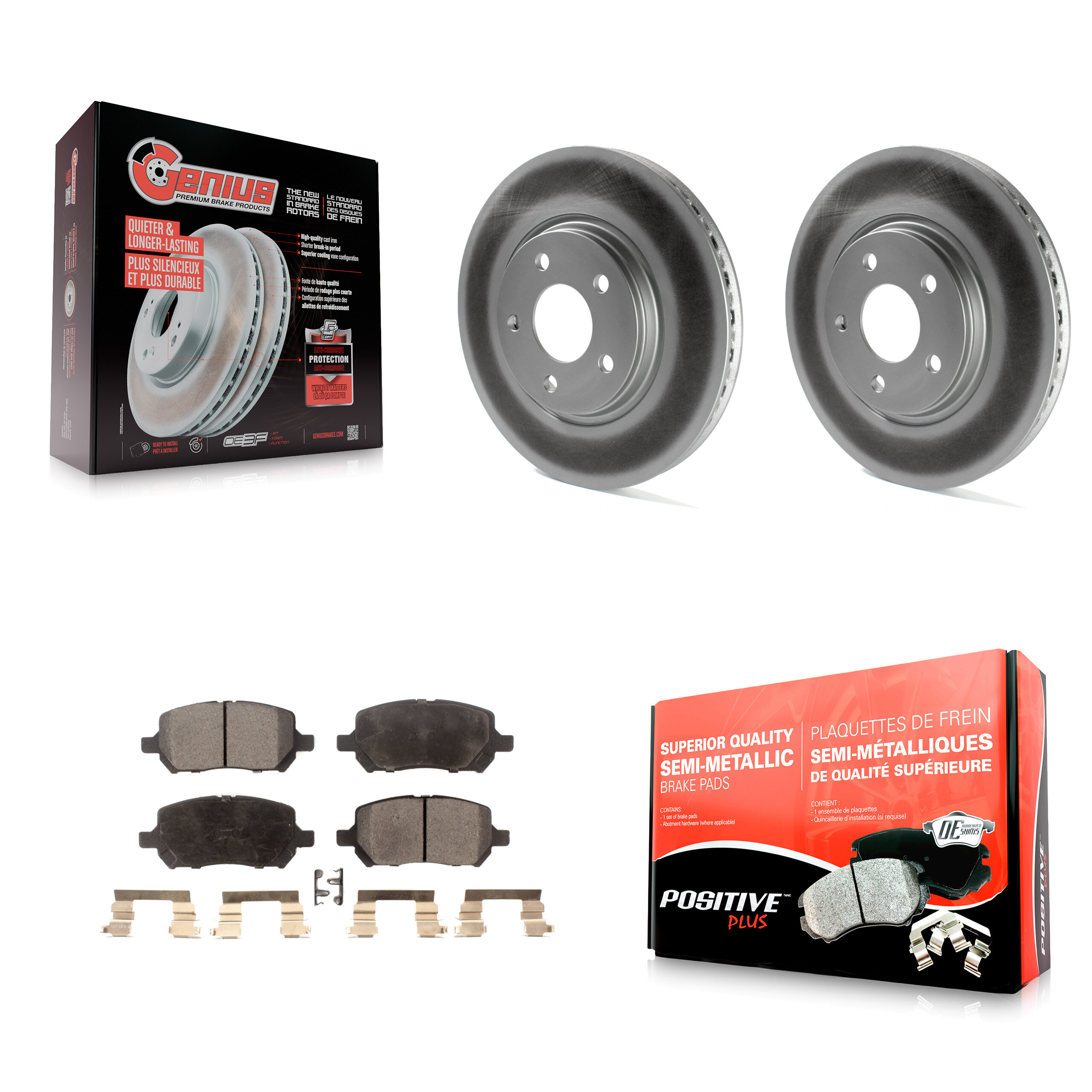 Transit Auto KGF-100025 Disc Brake Kit for 2007-2010 Pontiac G5 - Front