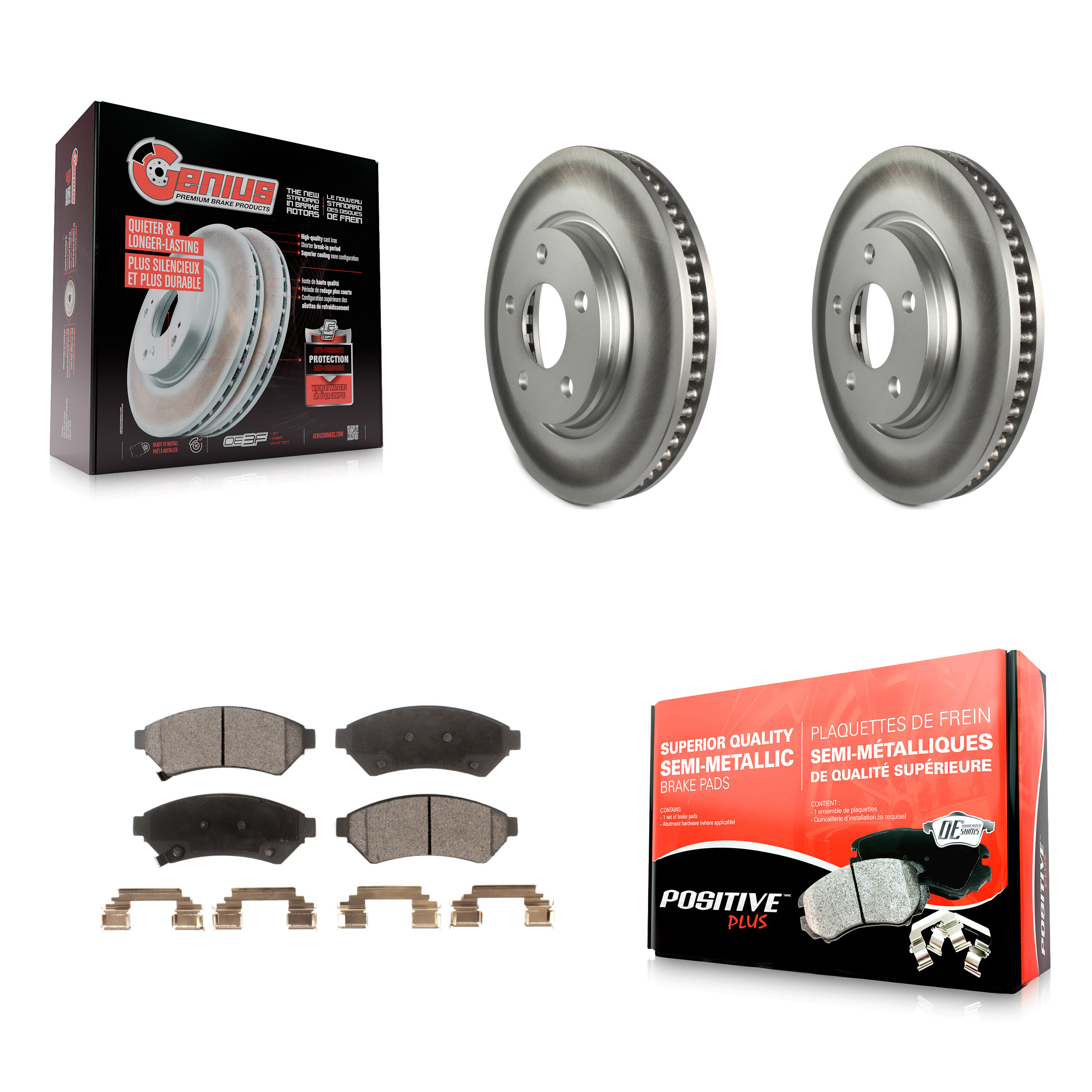 Transit Auto KGF-100027 Disc Brake Kit for 2004-2009 Buick Allure, Buick LaCrosse and More - Front
