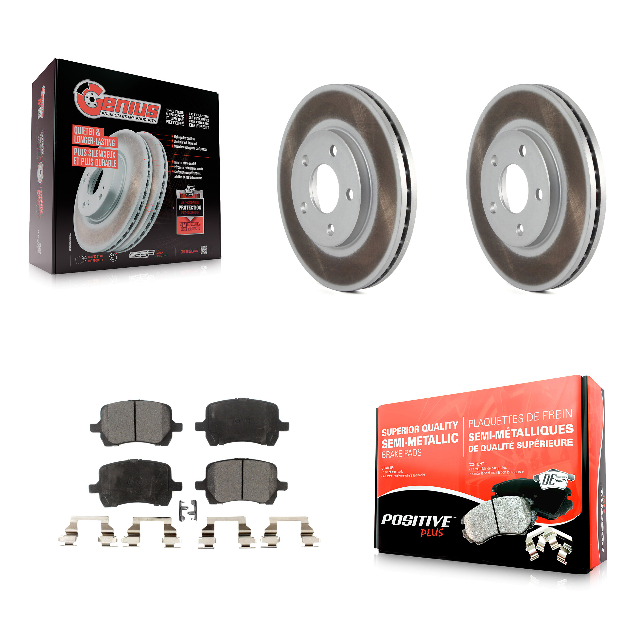 Transit Auto KGF-100031 Disc Brake Kit for 2004-2008 Chevrolet Malibu, Pontiac G6 - Front