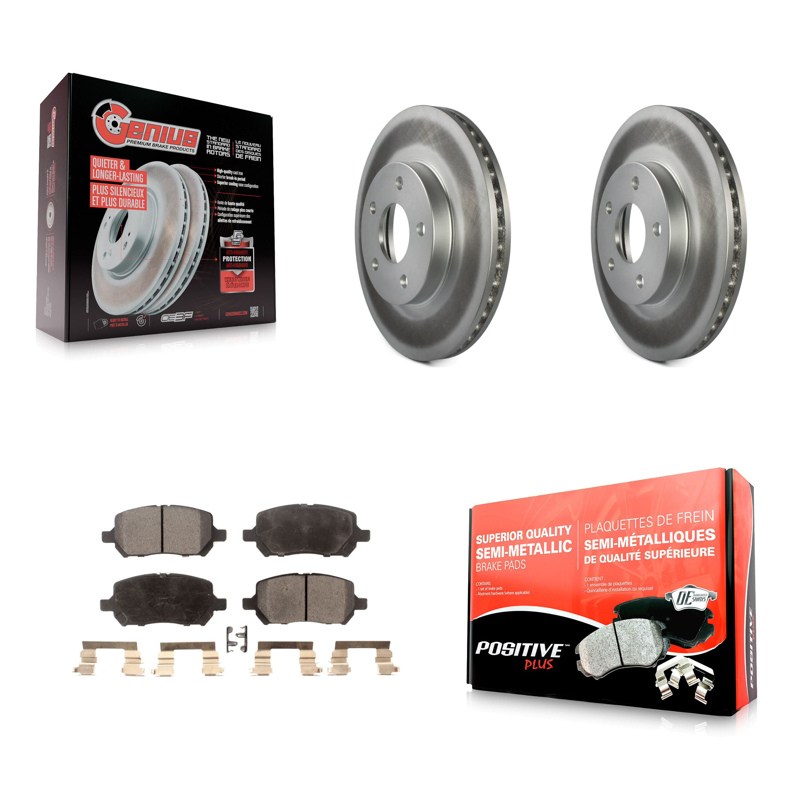Transit Auto KGF-100045 Disc Brake Kit for 2007-2010 Chevrolet Cobalt, Pontiac G5 - Front