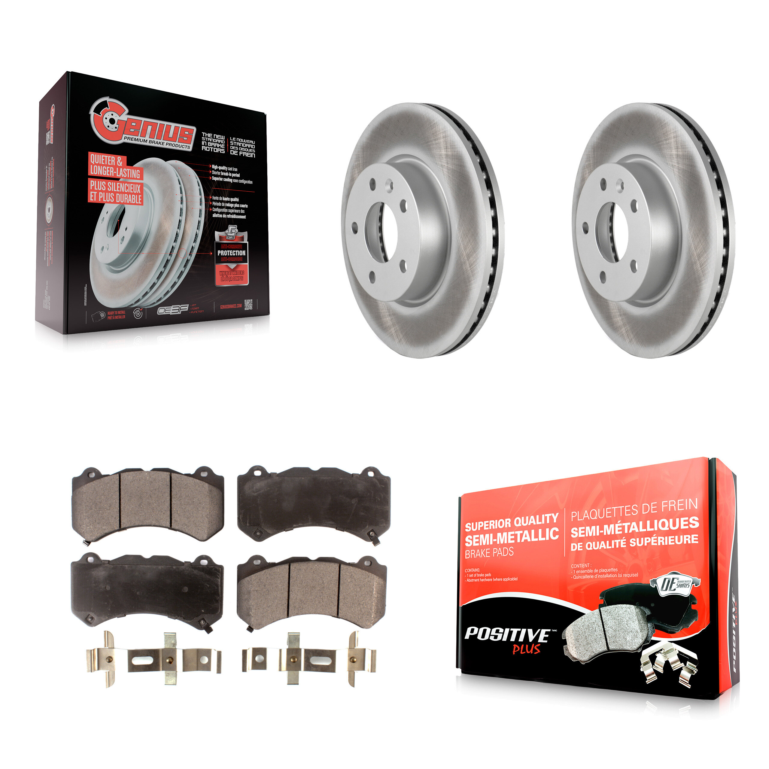 Transit Auto KGF-100066 Disc Brake Kit for 2017 Cadillac ATS - Front