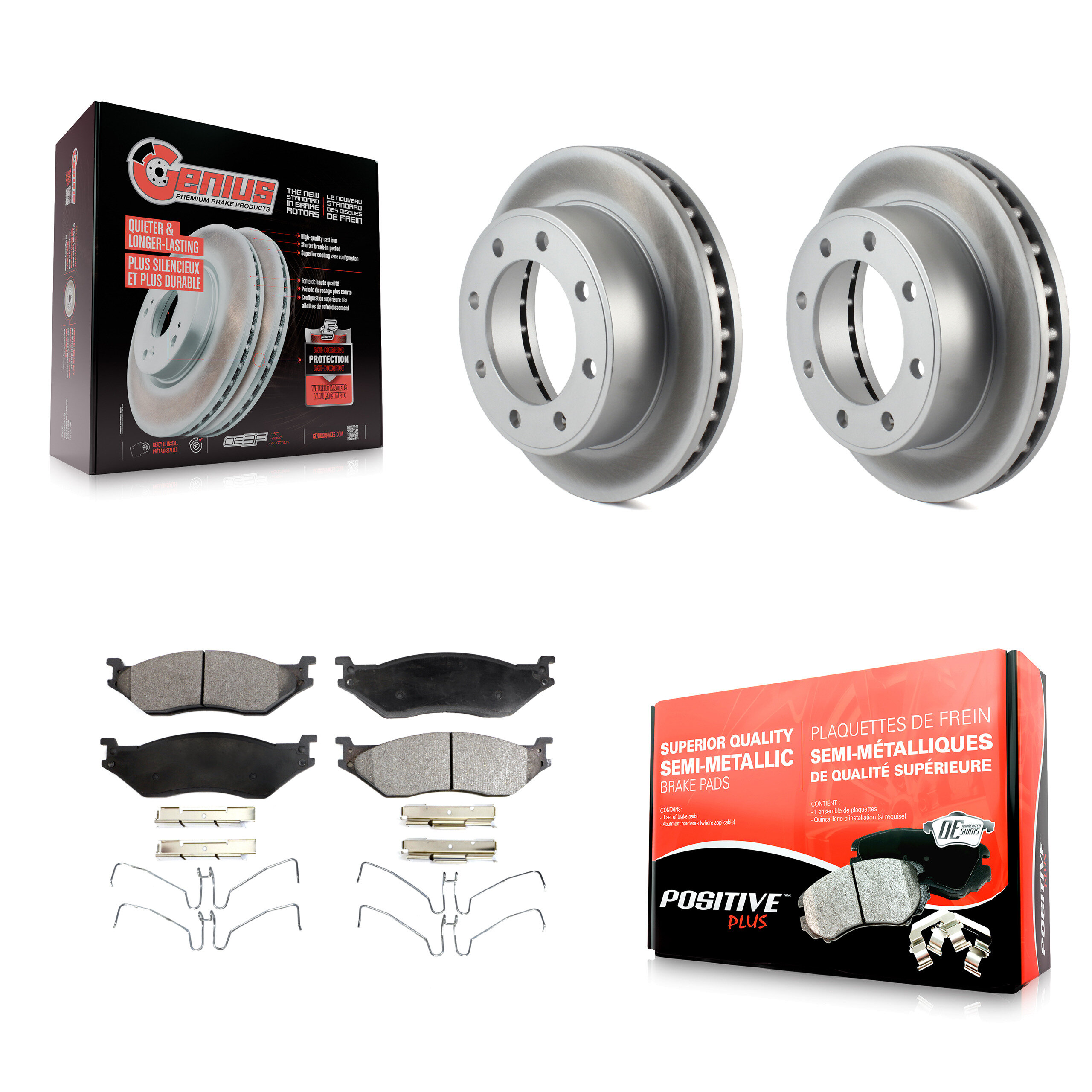 Transit Auto KGF-100081 Disc Brake Kit for 1999-2004 Ford F-450 Super Duty, Ford F-550 Super Duty - Front