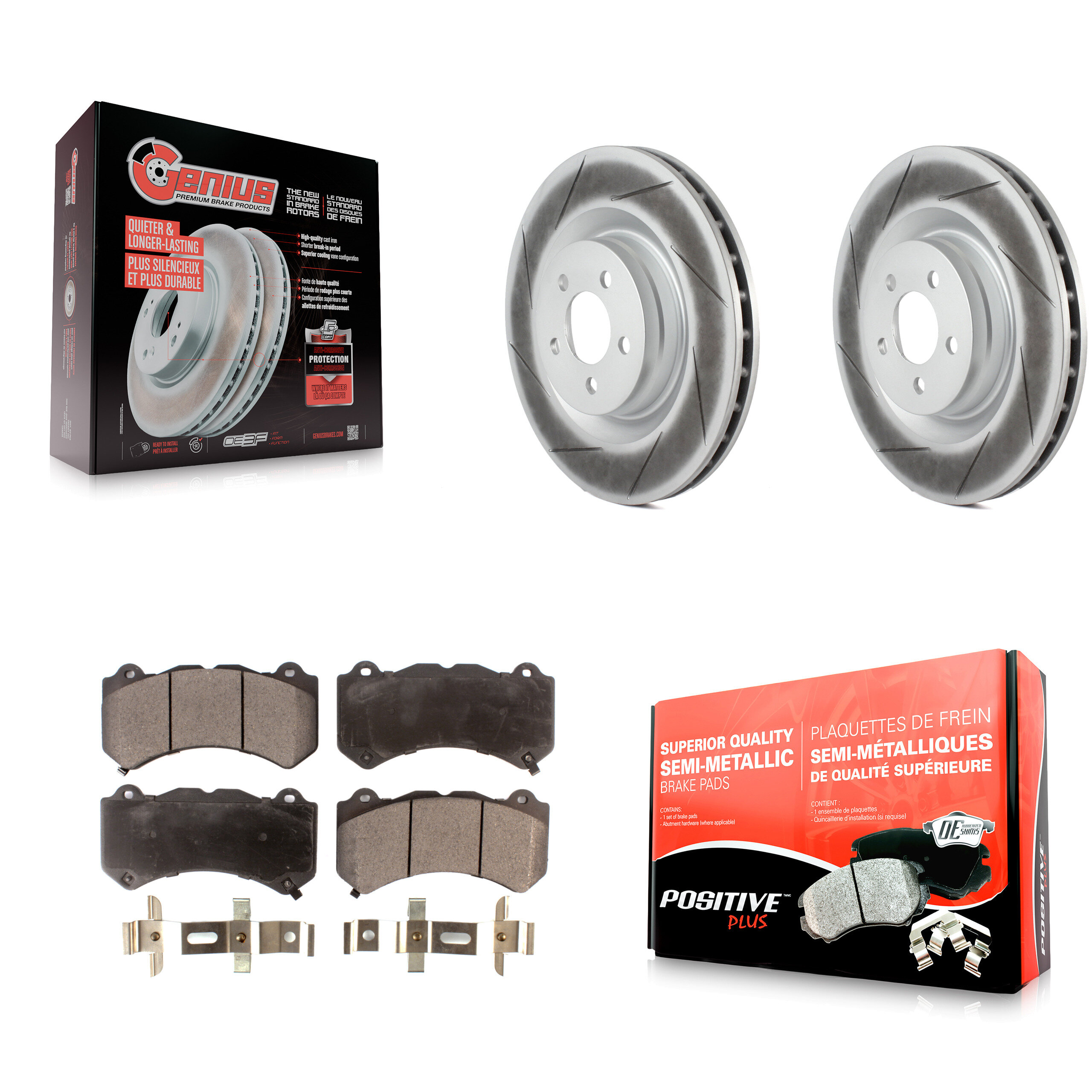 Transit Auto KGF-100157 Disc Brake Kit for 2015-2021 Dodge Charger, Dodge Challenger - Front