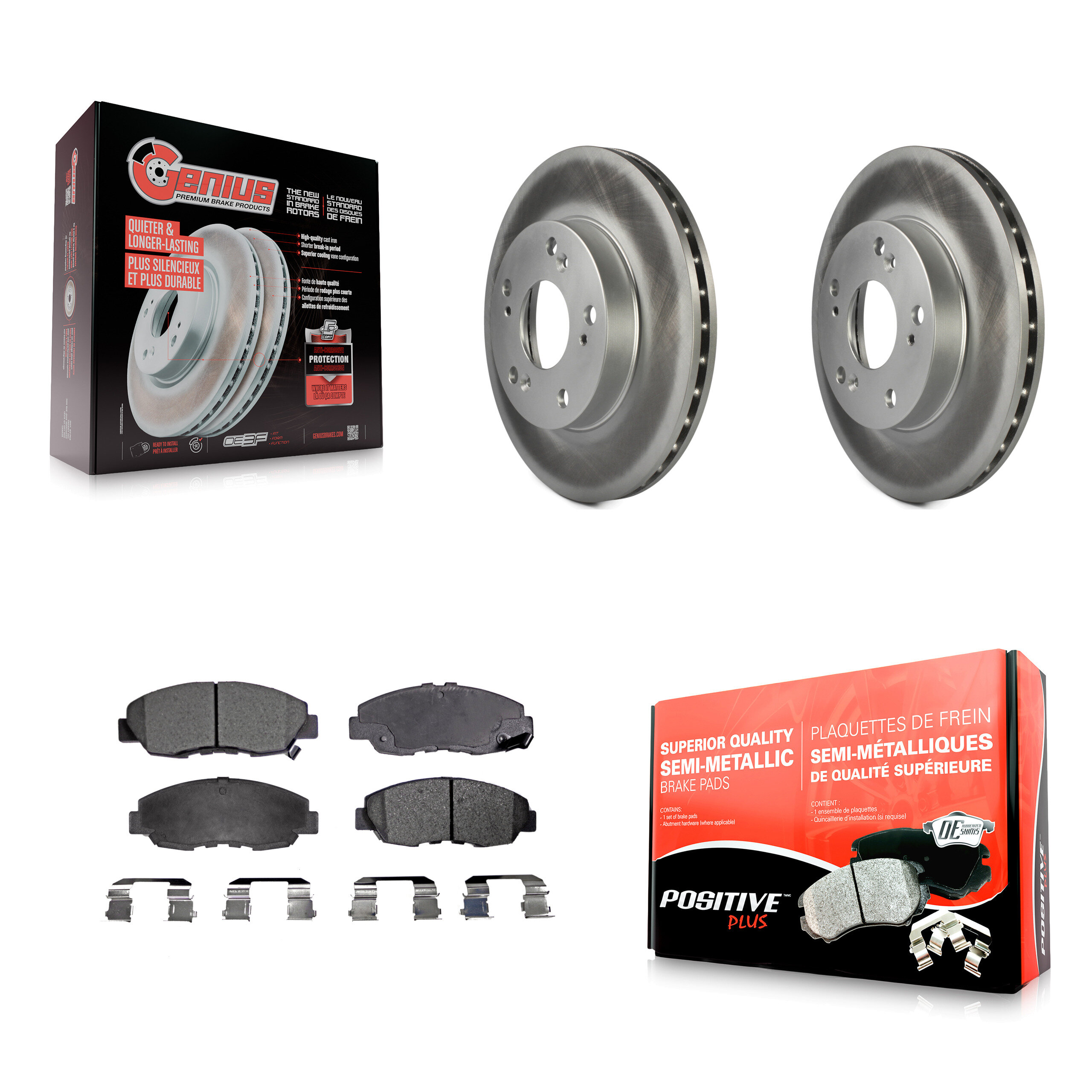Transit Auto KGF-100251 Disc Brake Kit for 2006-2011 Honda Civic - Front
