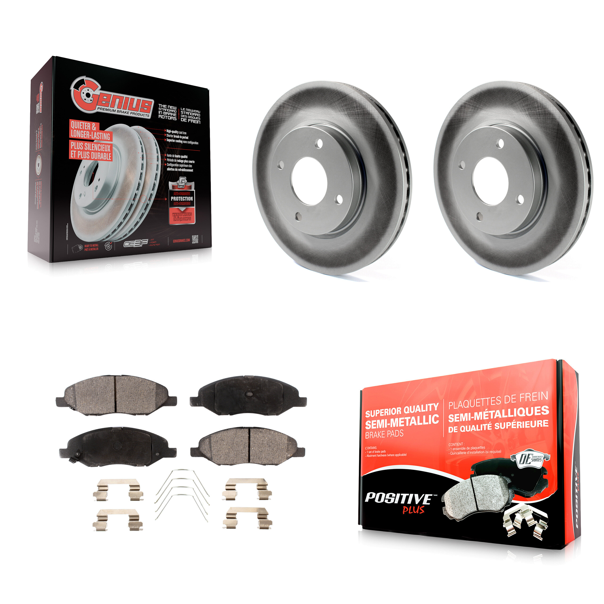 Transit Auto KGF-100374 Disc Brake Kit for 2008 Nissan Versa - Front