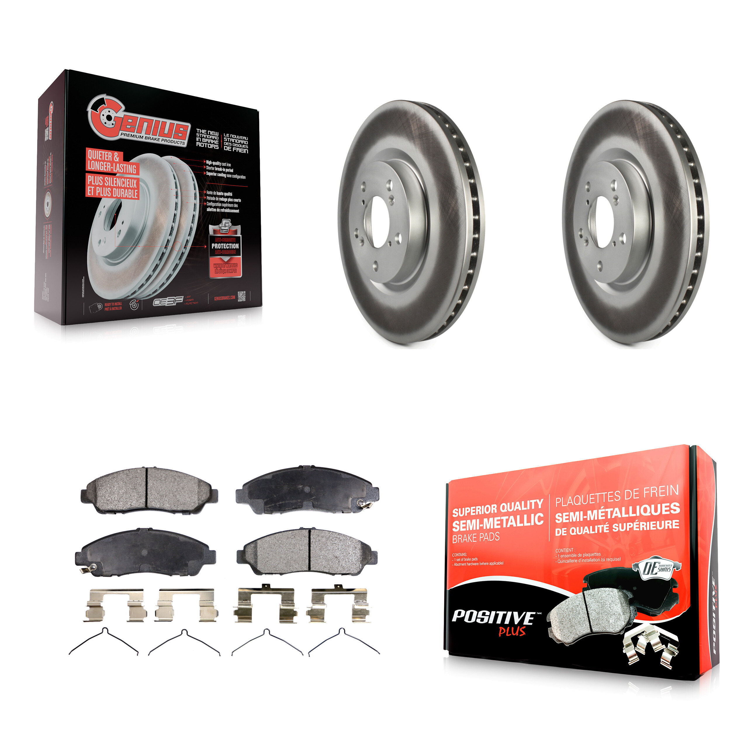 Transit Auto KGF-100377 Disc Brake Kit for 2007-2020 Acura RLX, Acura ZDX and More - Front