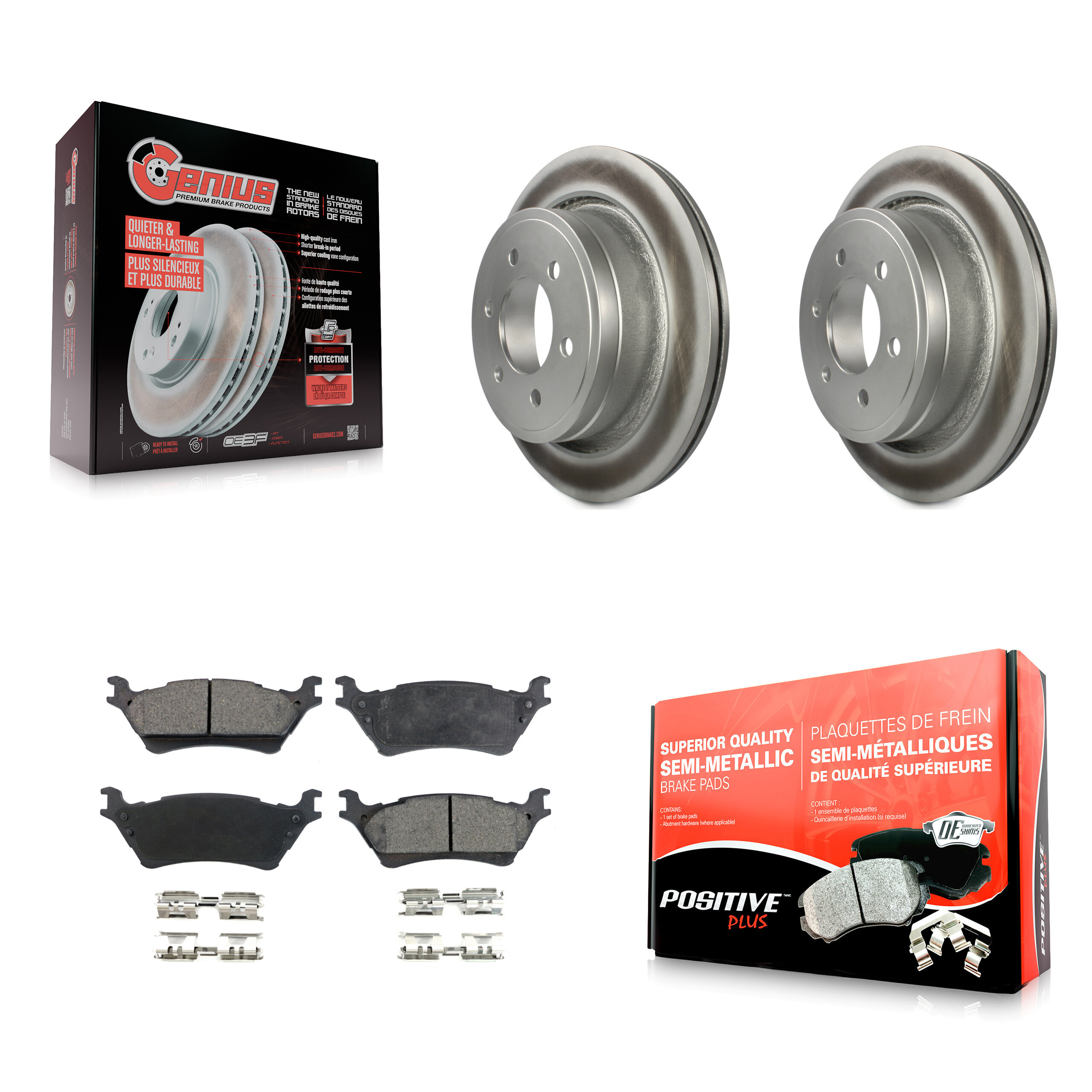 Transit Auto KGF-101284 Disc Brake Kit for 2012-2020 Ford F-150 - Rear