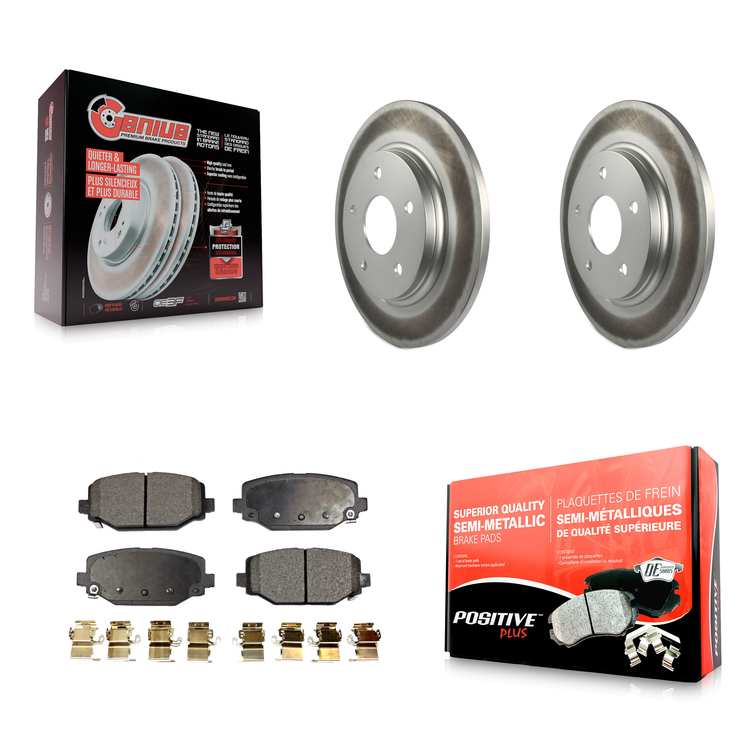 Transit Auto KGF-101324 Disc Brake Kit for 2017-2018 Dodge Grand Caravan - Rear