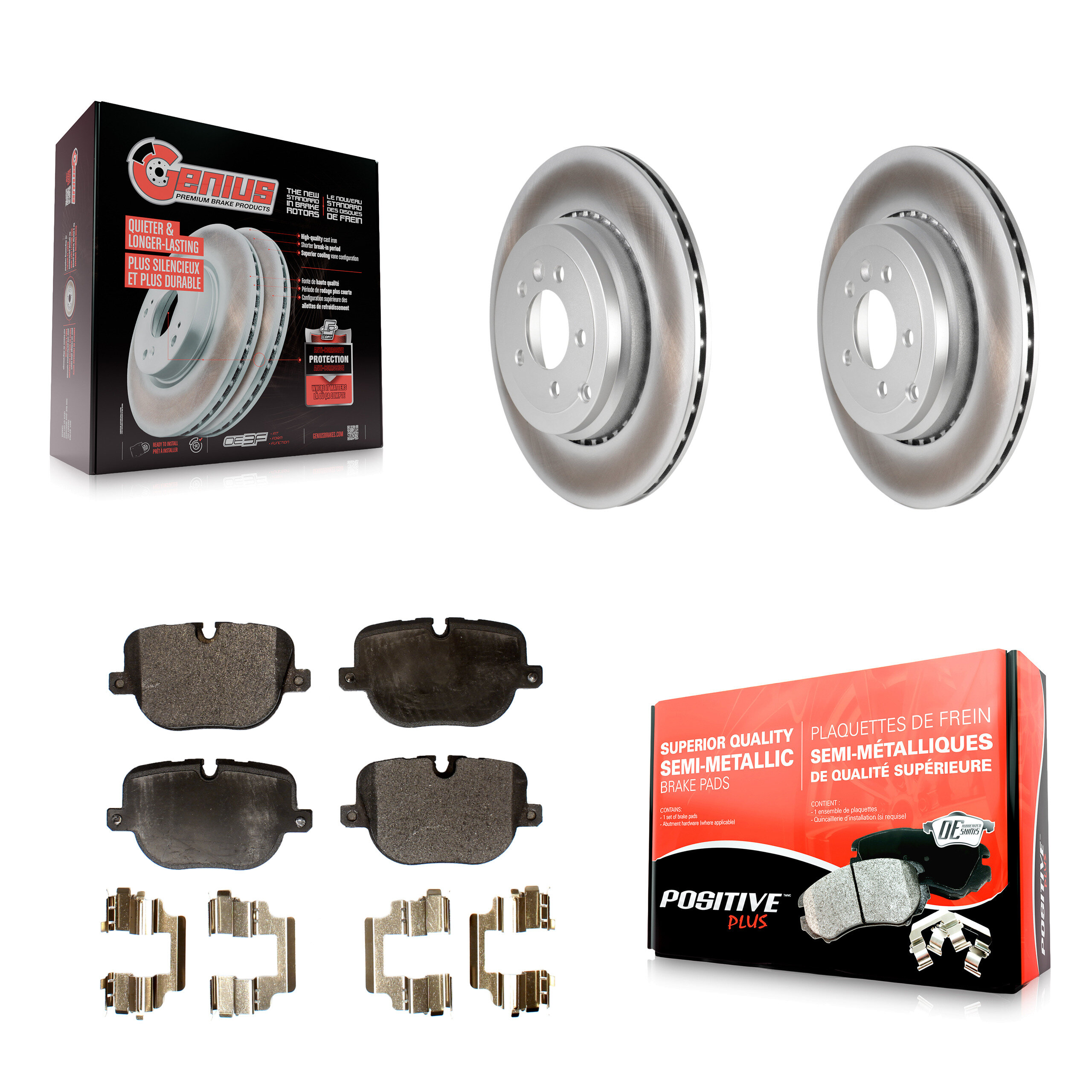 Transit Auto KGF-101524 Disc Brake Kit for 2010-2013 Land Rover Range Rover Sport - Rear