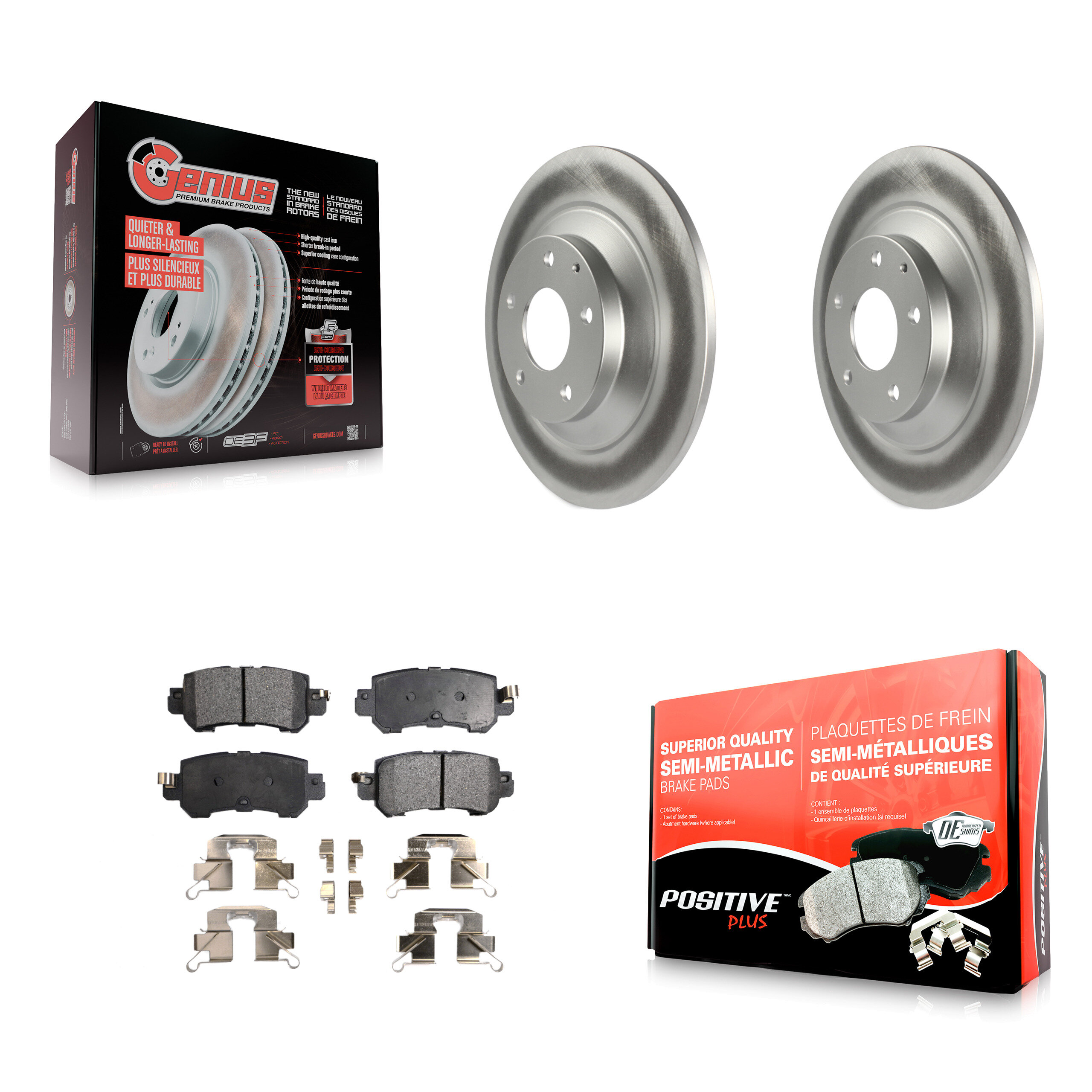 Transit Auto KGF-101540 Disc Brake Kit for 2013-2015 Mazda CX-5 - Rear