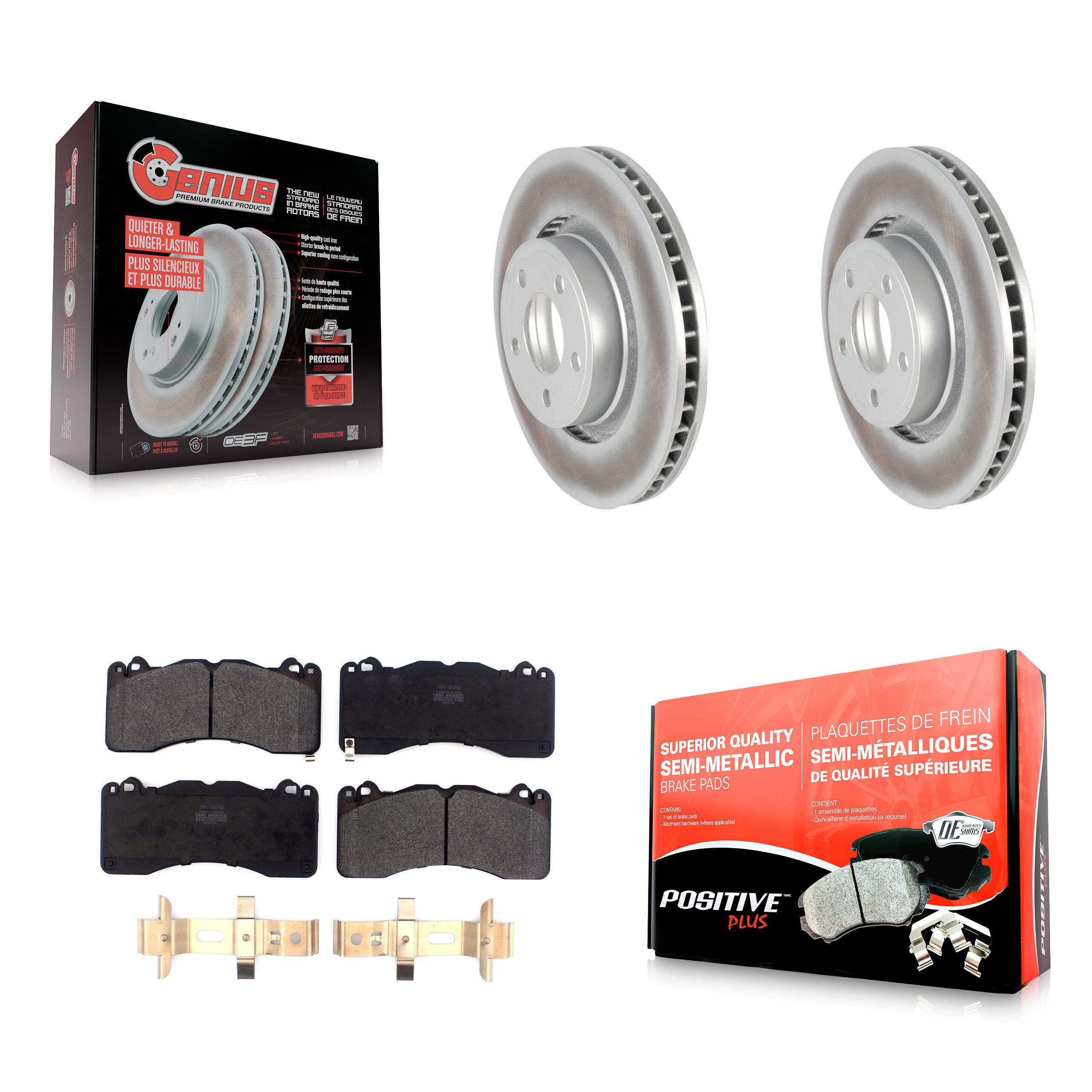 Transit Auto KGF-101888 Disc Brake Kit for 2015 Ford Mustang - Front