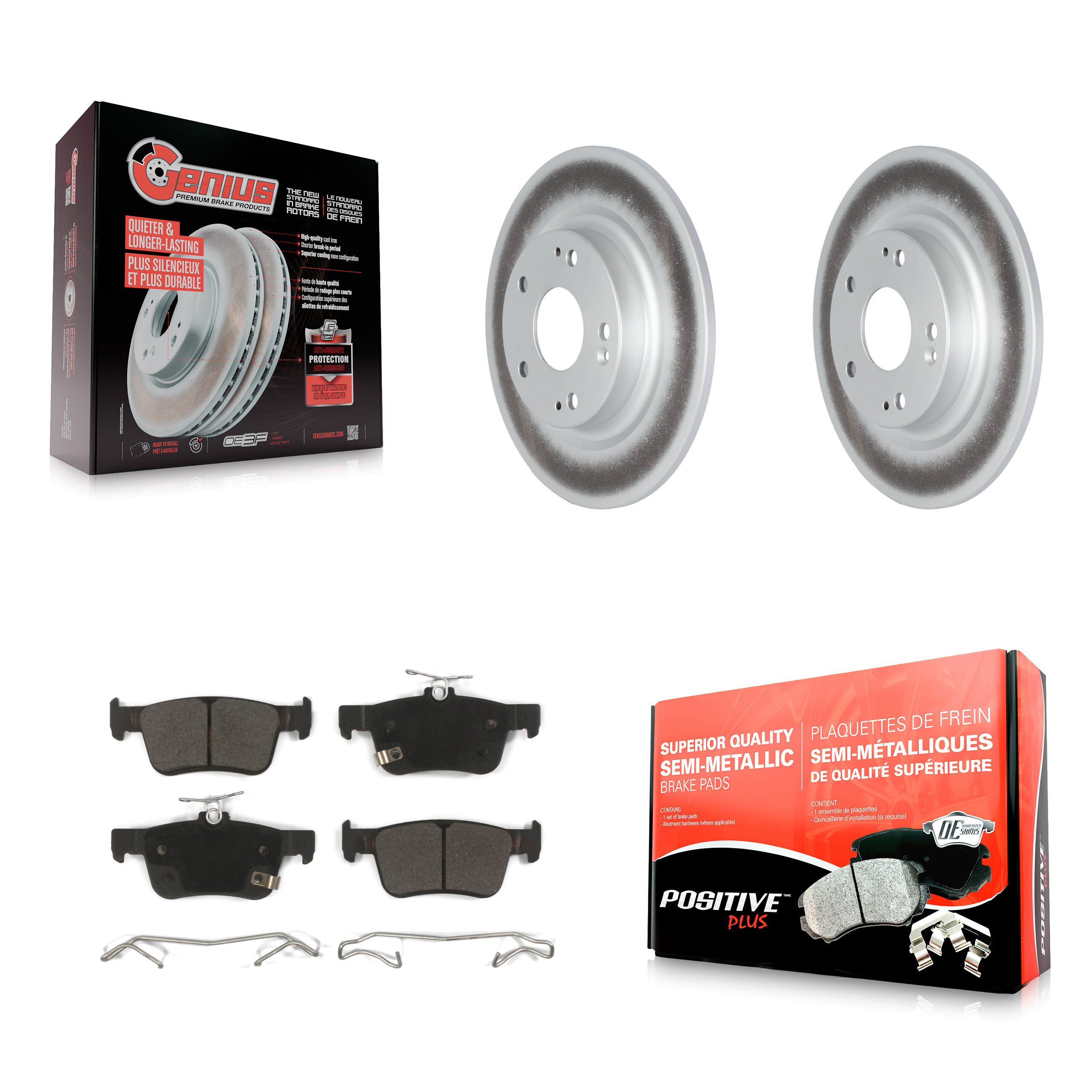 Transit Auto KGF-102078 Disc Brake Kit for 2017-2020 Honda Civic - Rear