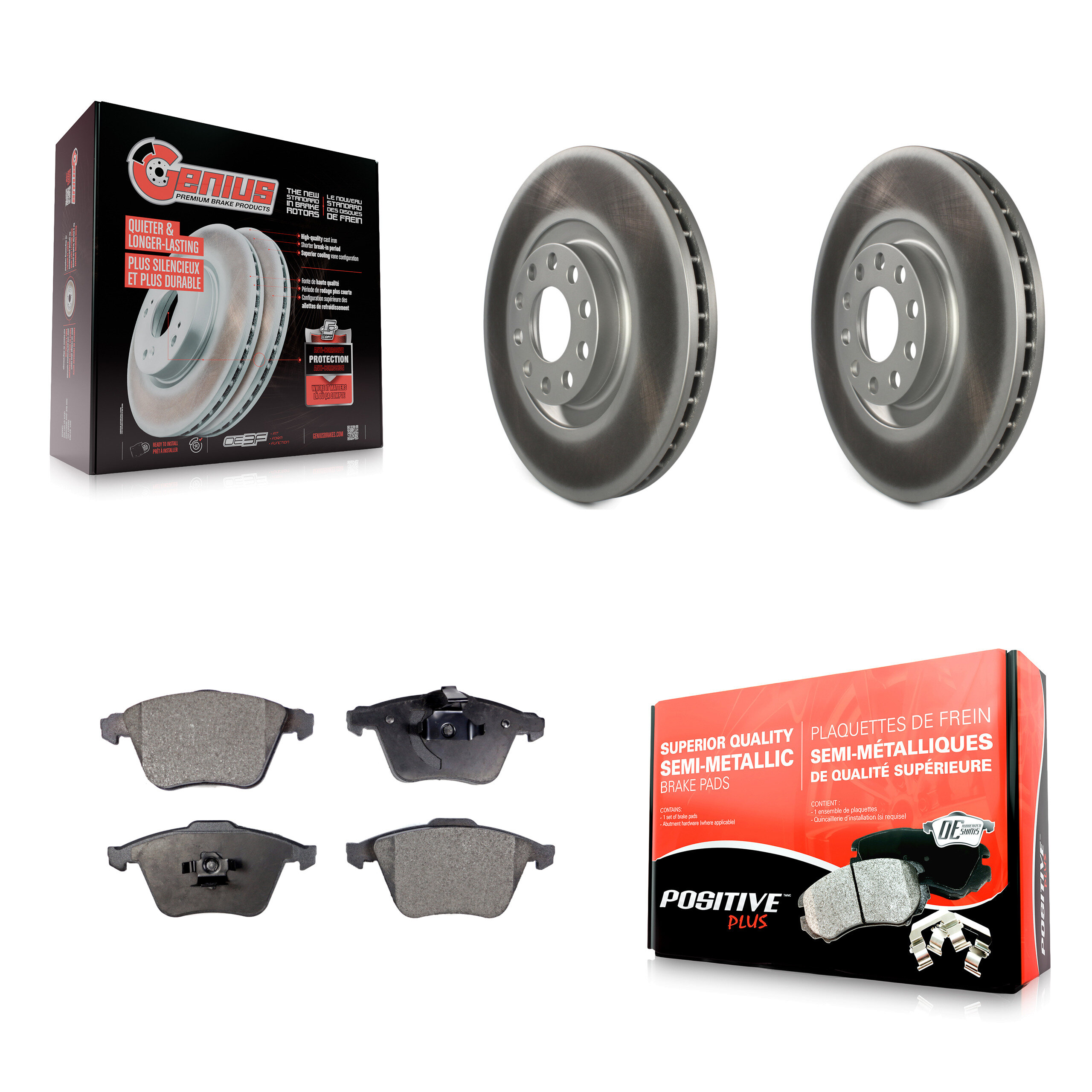 Transit Auto KGF-102695 Disc Brake Kit for 2002-2004 Audi A6 Quattro - Front