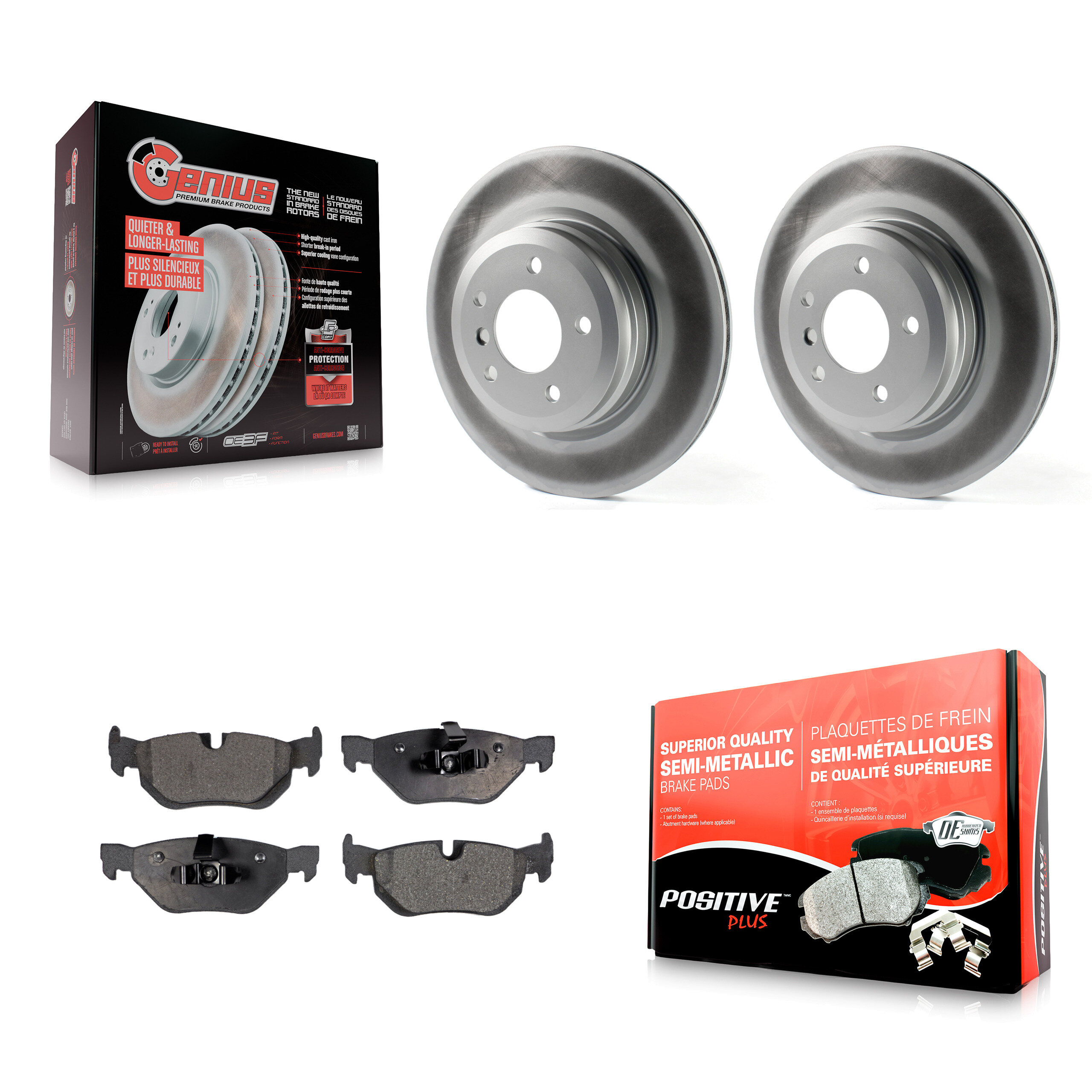 Transit Auto KGF-102777 Disc Brake Kit for 2012 BMW X1 - Rear