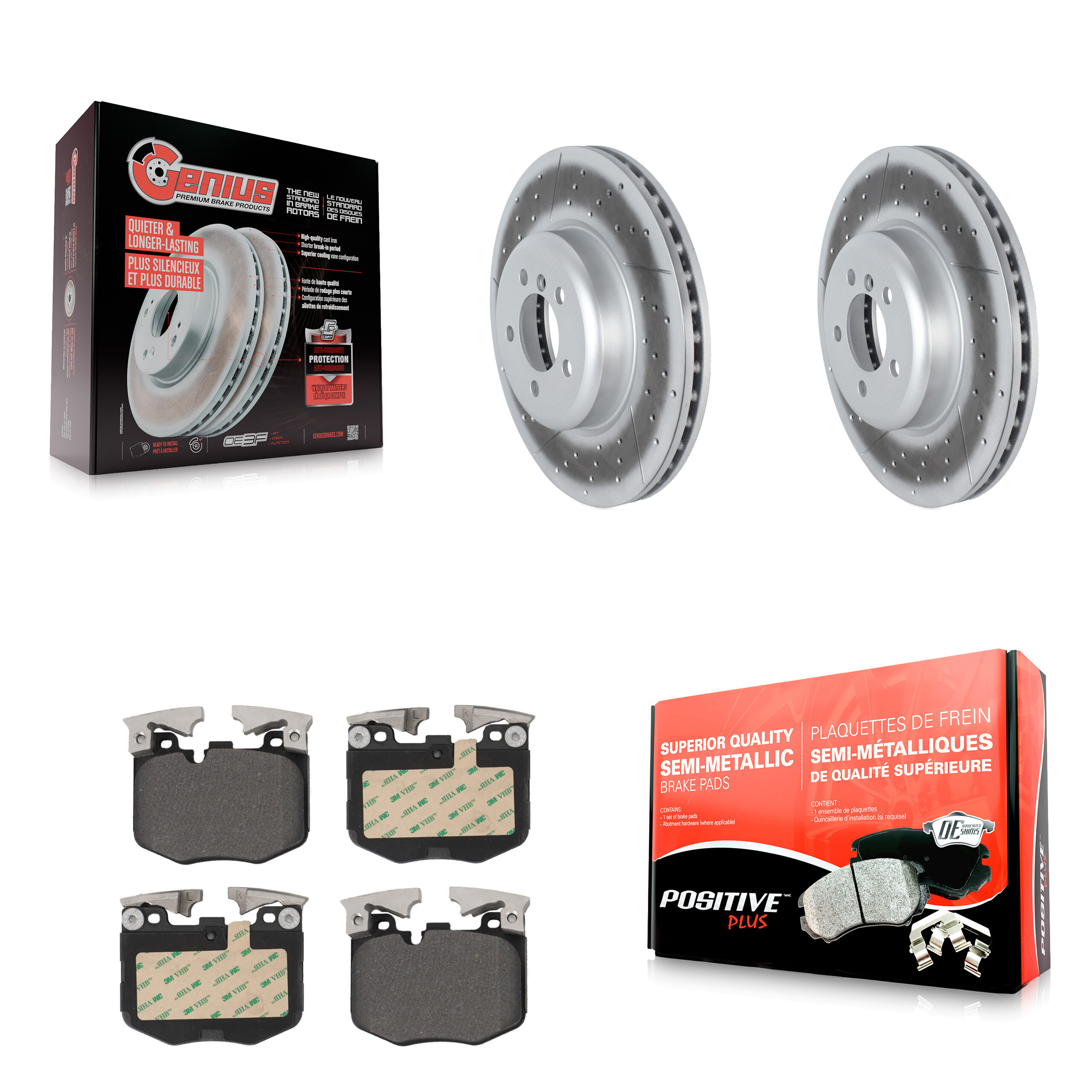 Transit Auto KGF-102852 Disc Brake Kit for 2019 BMW 330i - Front