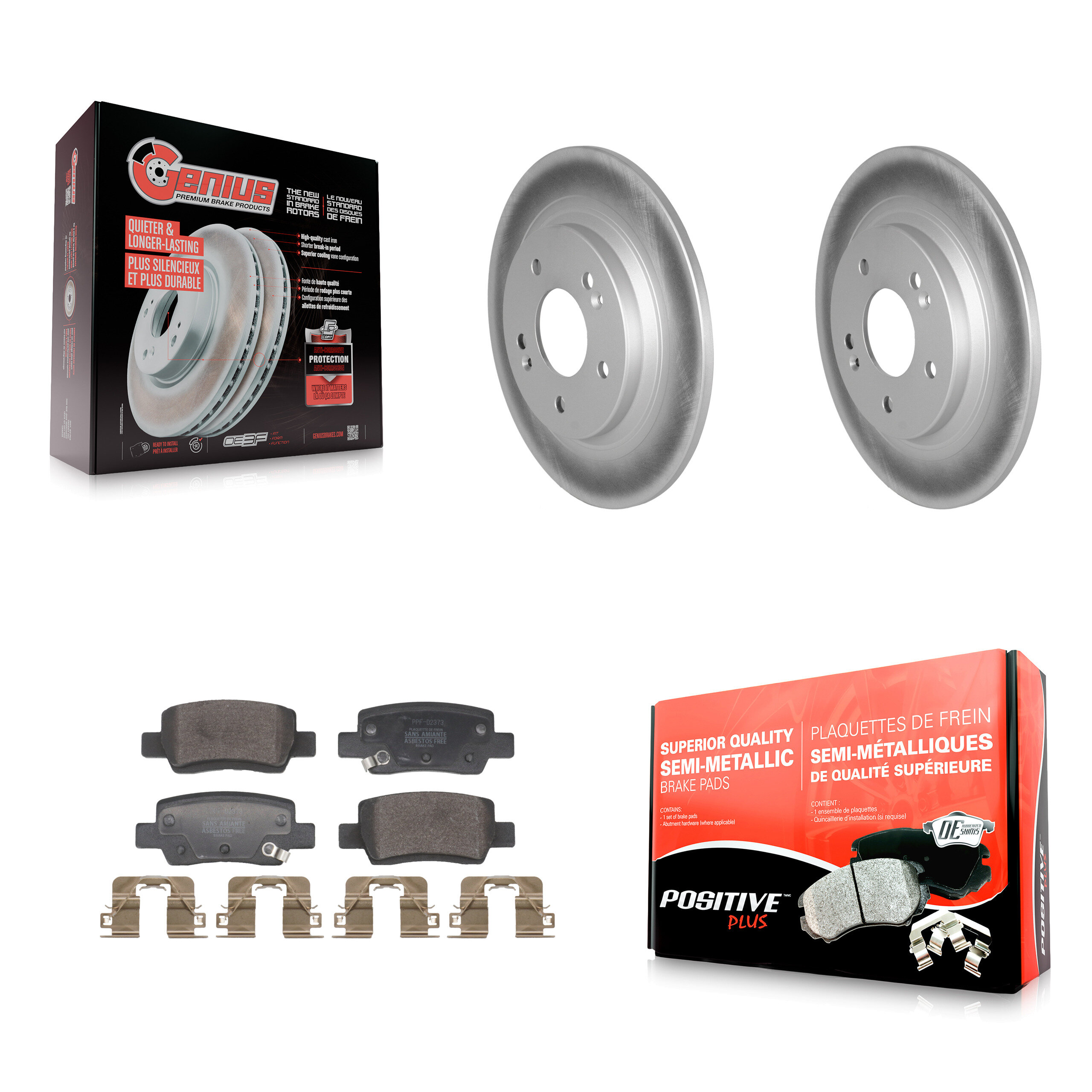 Transit Auto KGF-103059 Disc Brake Kit for 2021-2024 Kia Seltos - Rear