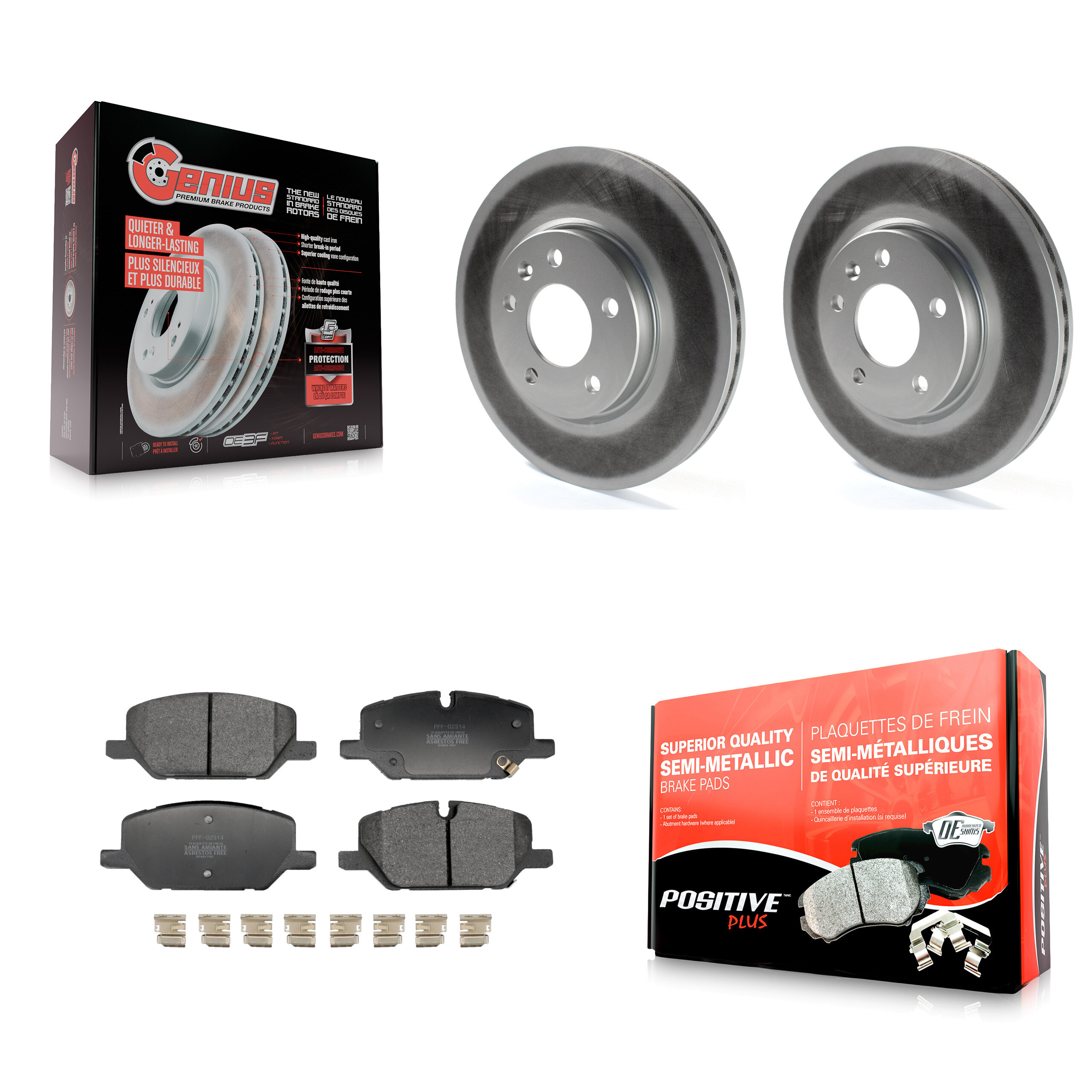 Transit Auto KGF-103241 Disc Brake Kit for 2022-2023 GMC Terrain - Front