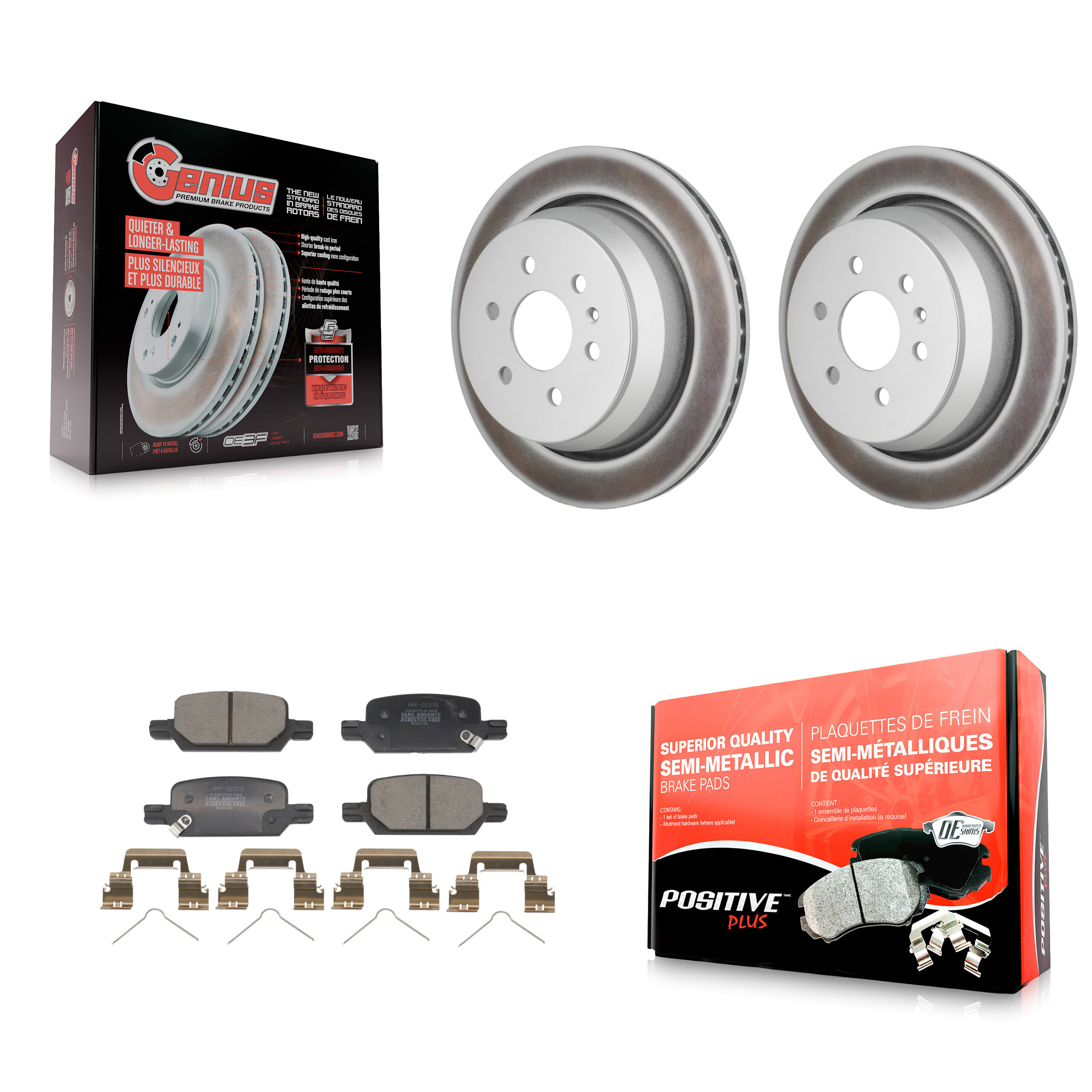 Transit Auto KGF-103293 Disc Brake Kit for 2021-2022 Chevrolet Colorado, GMC Canyon - Rear