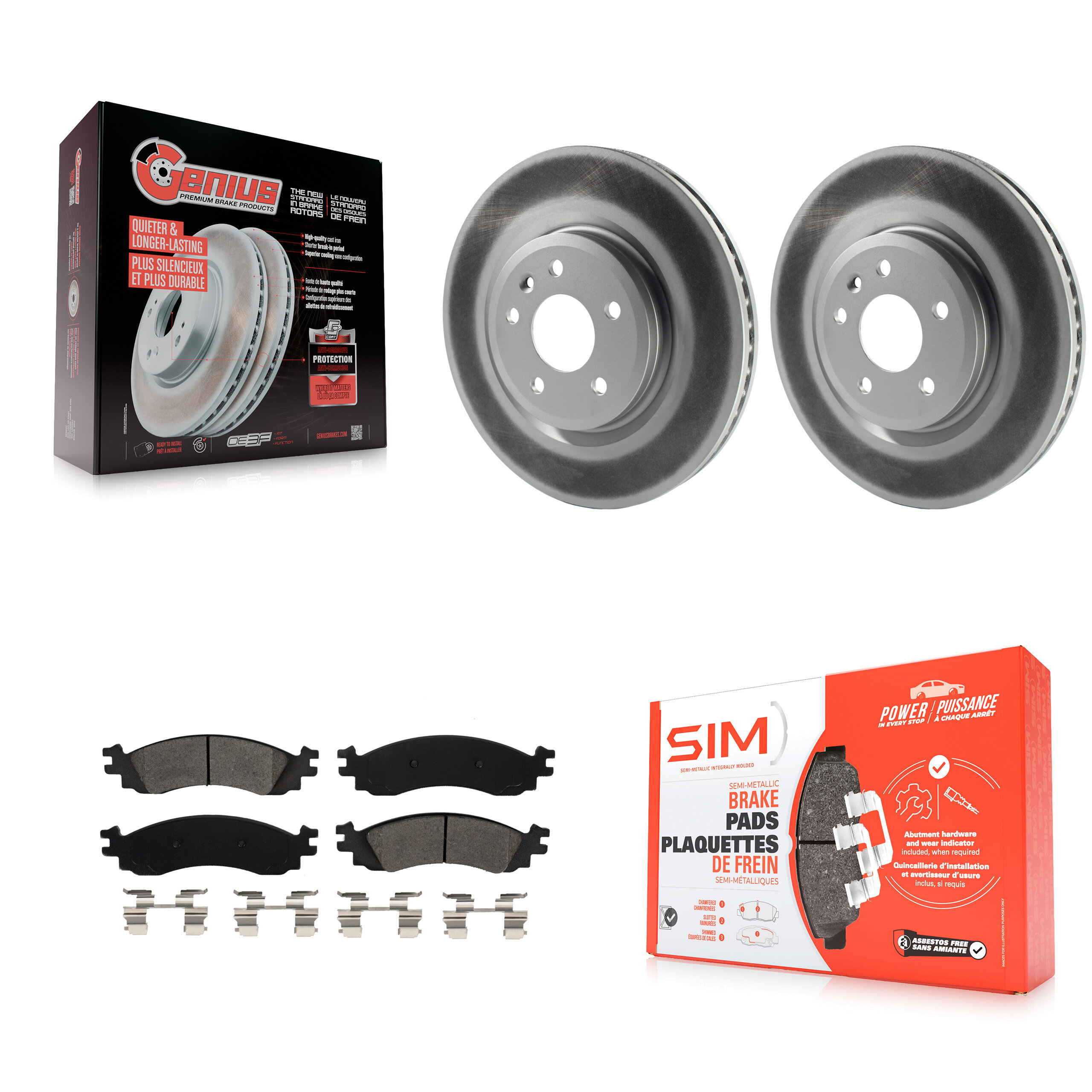 Transit Auto KGS-100112 Disc Brake Kit for 2010-2012 Ford Taurus - Front