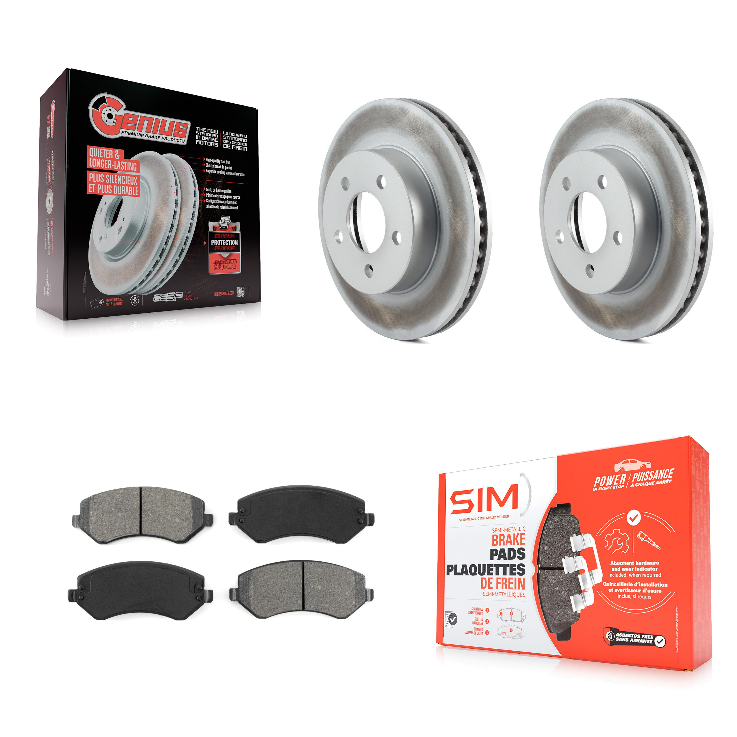 Transit Auto KGS-100140 Disc Brake Kit for 2002-2007 Jeep Liberty - Front