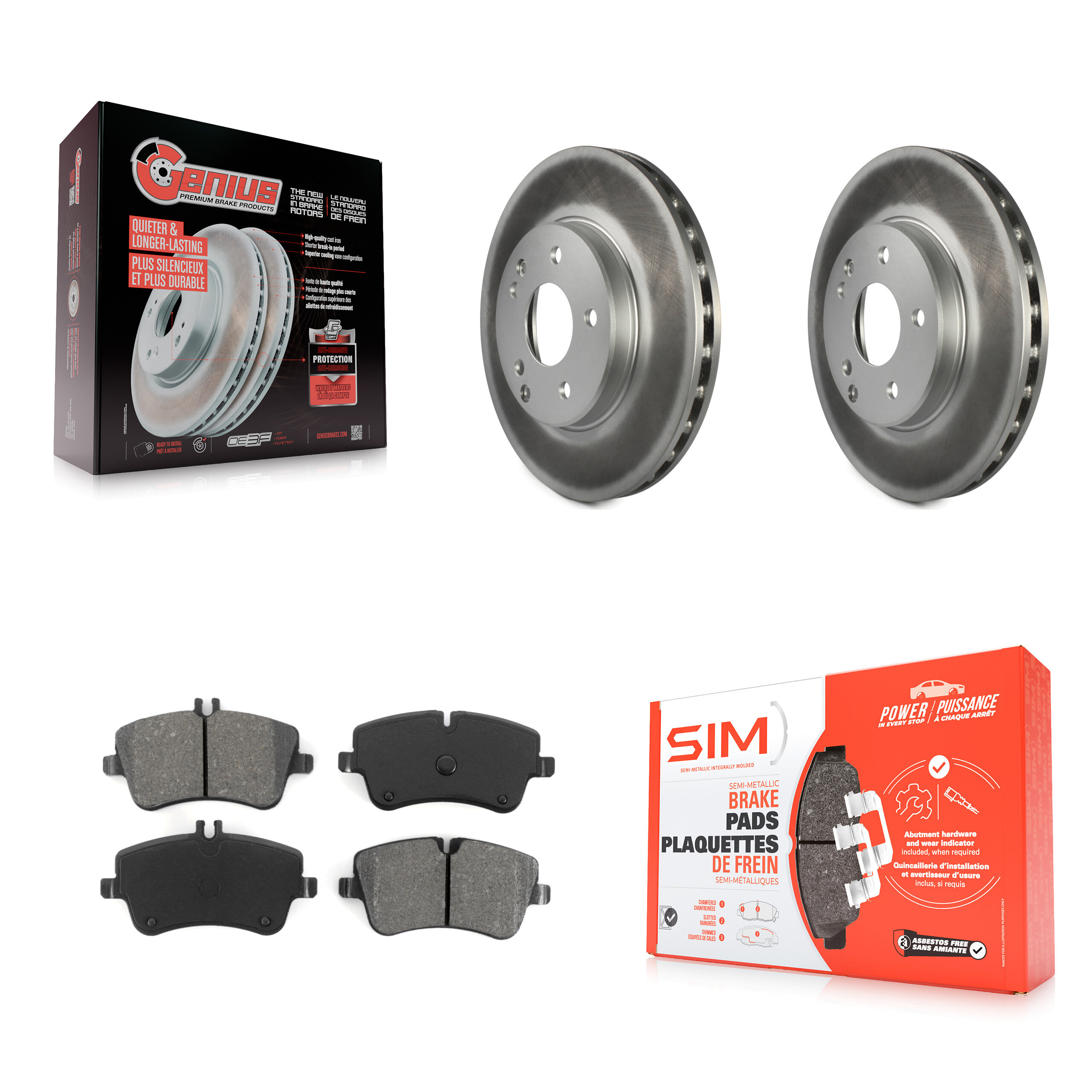 Transit Auto KGS-100272 Disc Brake Kit for 2001-2007 Mercedes-Benz C230, Mercedes-Benz C240 - Front
